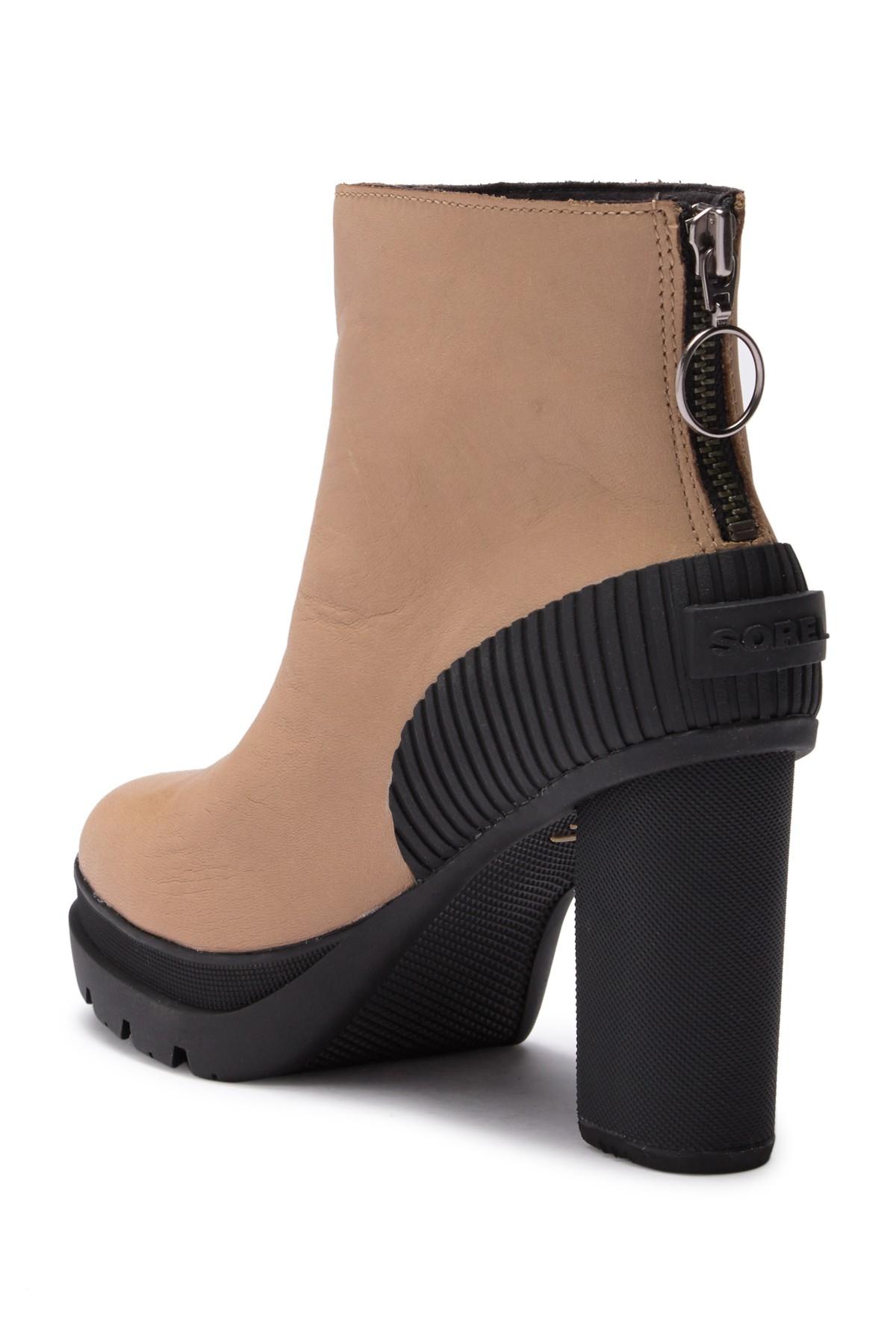sorel dacie waterproof leather bootie