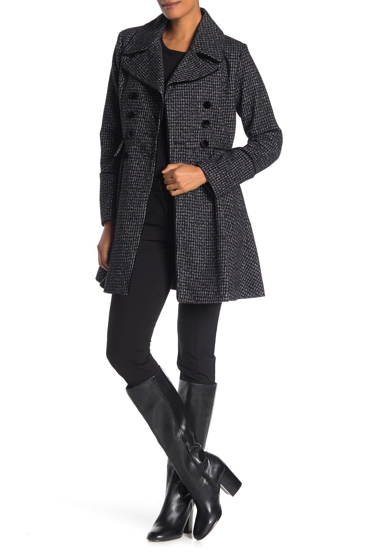 guess houndstooth coat