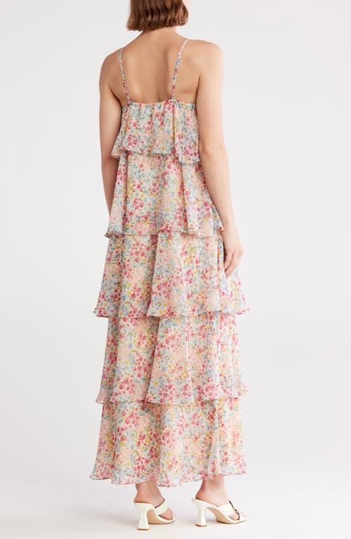 Vero Moda Lana Ruffle Tiered Halter Dress in Natural | Lyst Vero Moda Lana Ruffle Tiered Halter Dress in Natural | Lyst