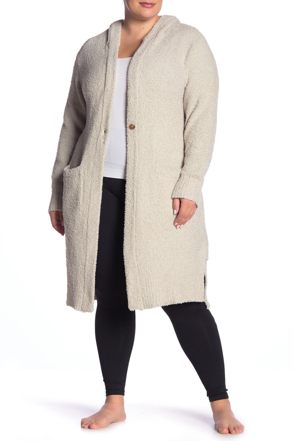 plus size hooded cardigans