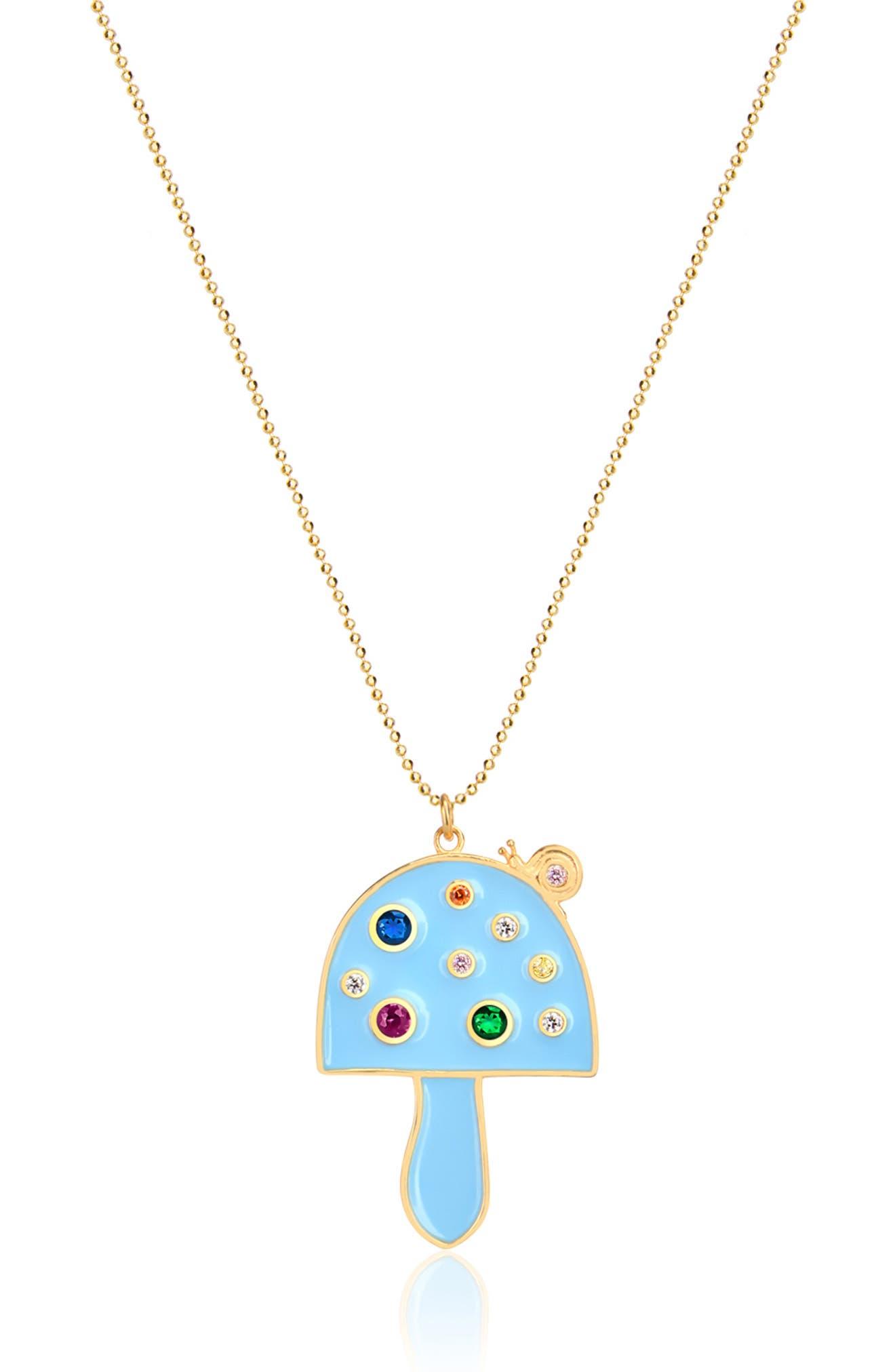 Gabi Rielle Sparkling Garden Of Jewels Pendant Necklace in Blue Lyst