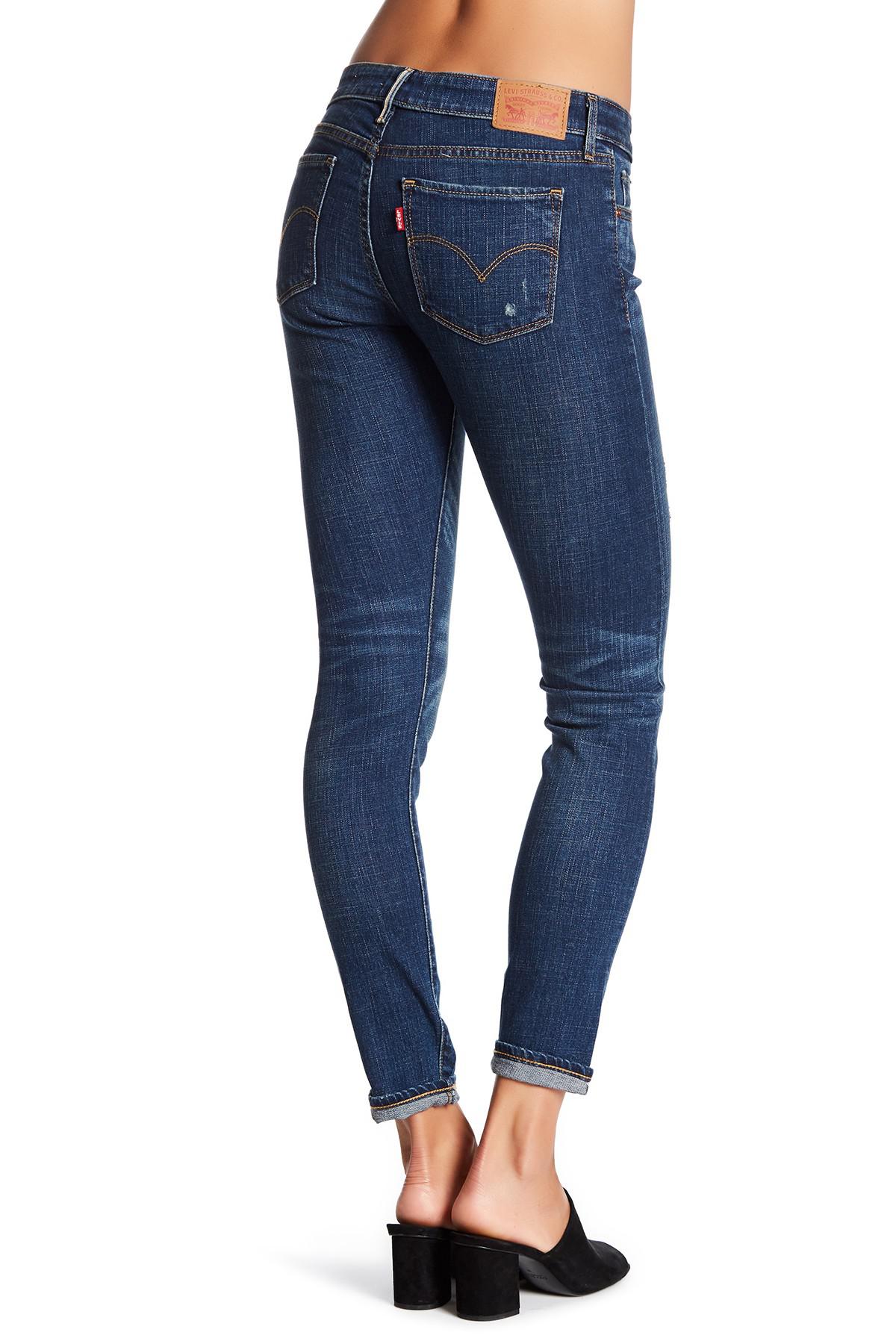 levi's 711 selvedge skinny jeans