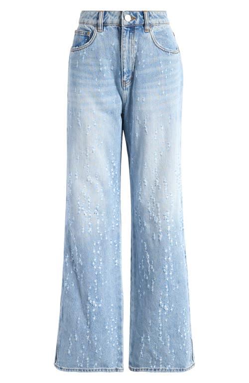 Purple Brand Buckshot Detail High Waist Side Cutout Wide Leg
