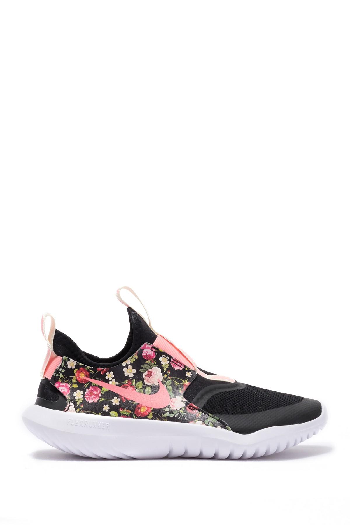Nike Flex Runner Vintage Floral Trail Running Shoes in Black | Lyst
