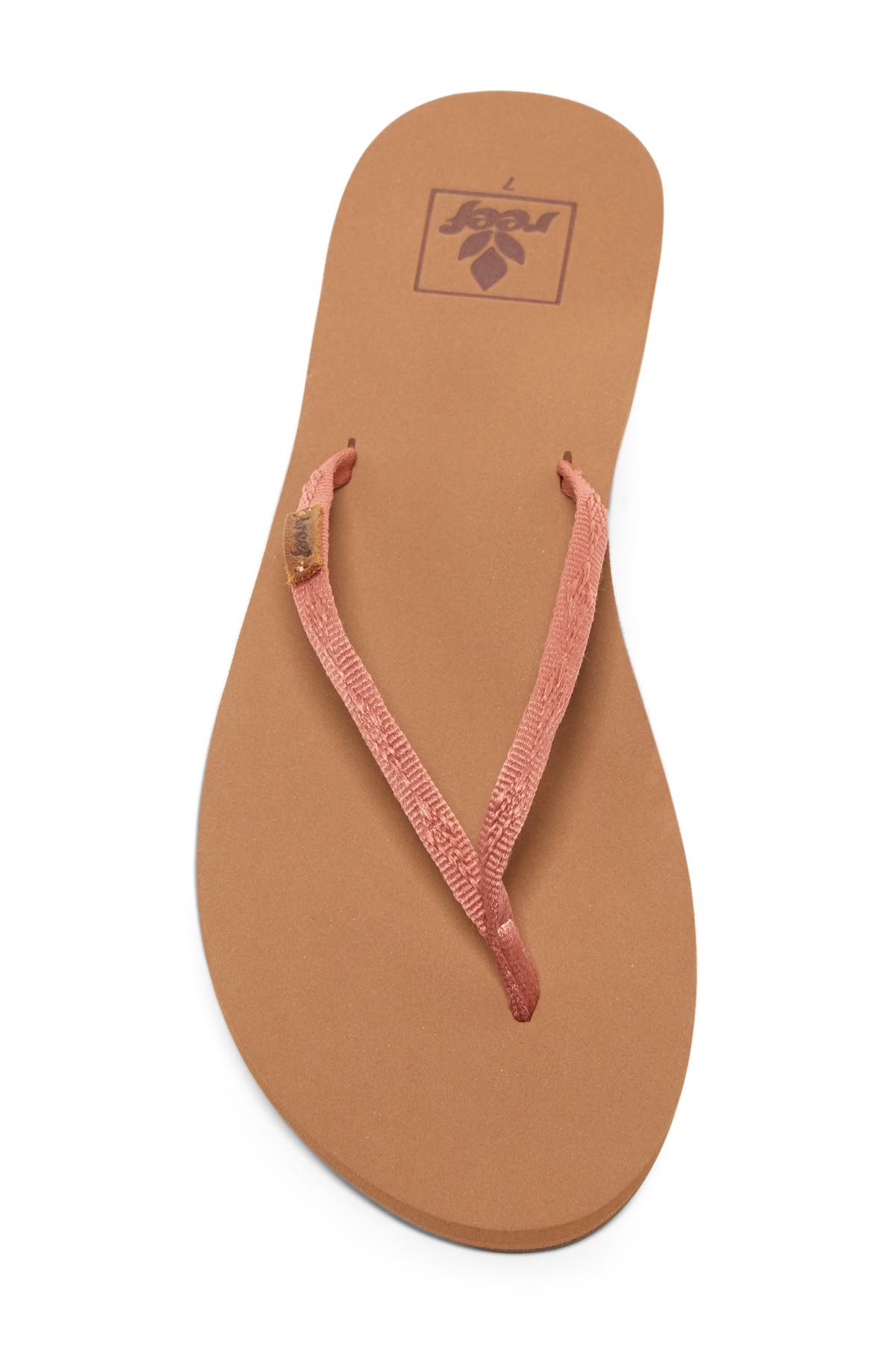 reef slim ginger flip flops