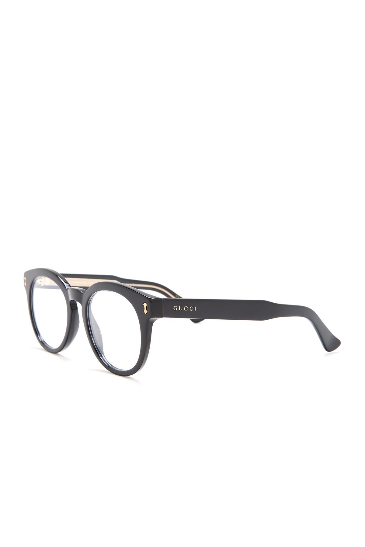 gucci round optical frames