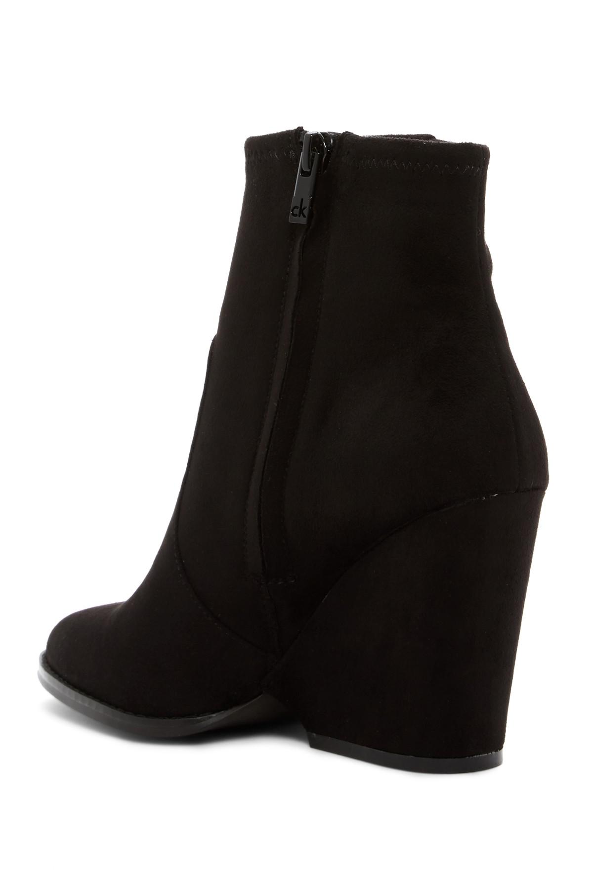 anne klein agua wedge bootie