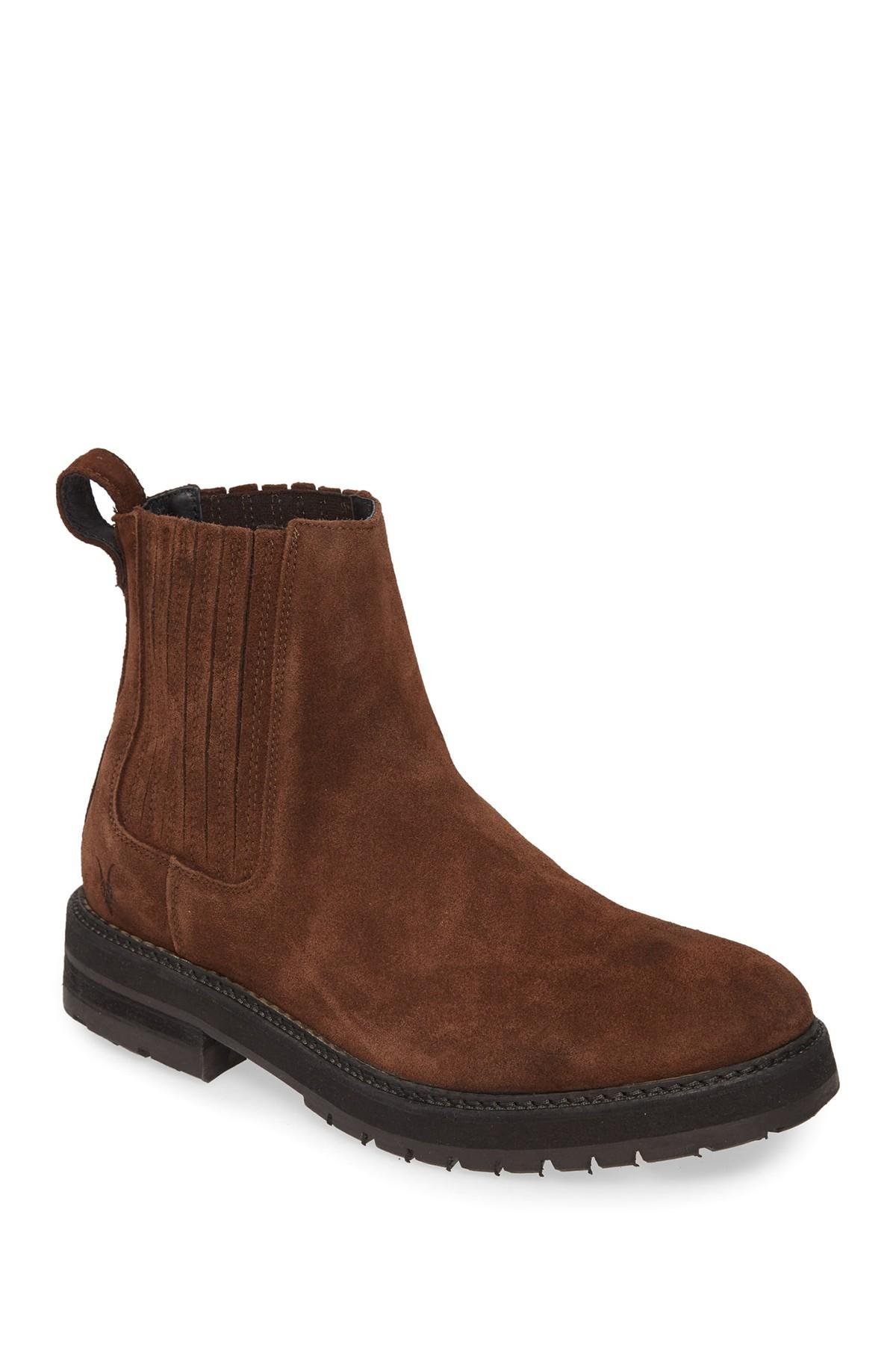 all saints suede boots
