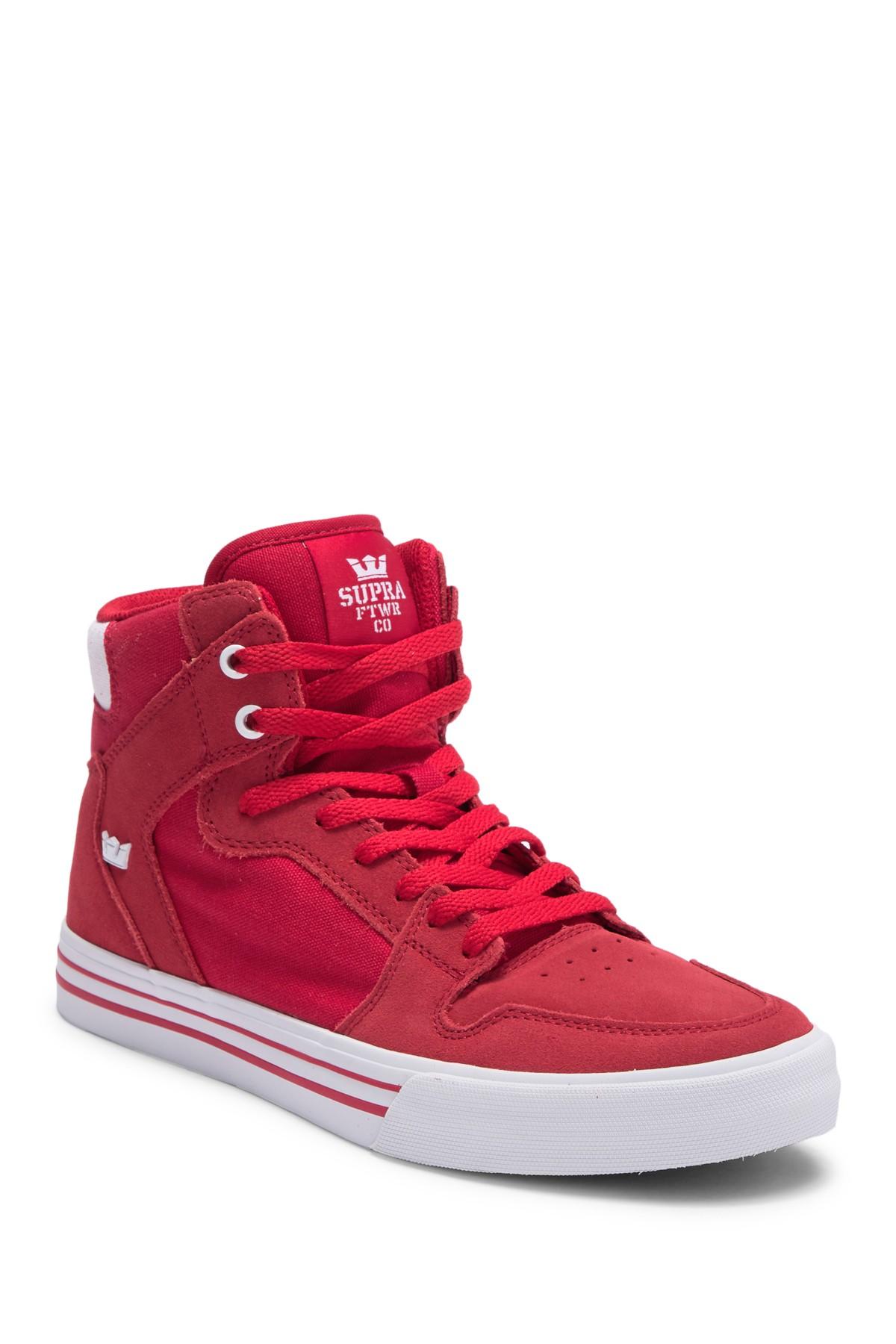 Supra vaider suede high top sneaker Clearance