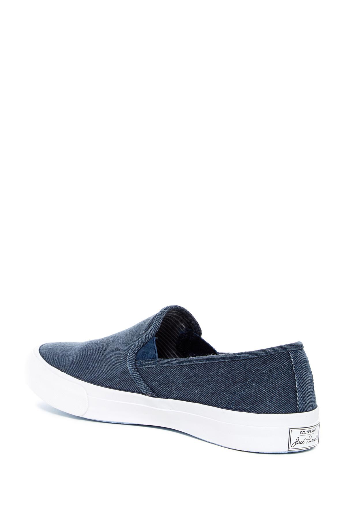 Converse Jack Purcell Ii Slip-on Sneaker in Blue for Men | Lyst