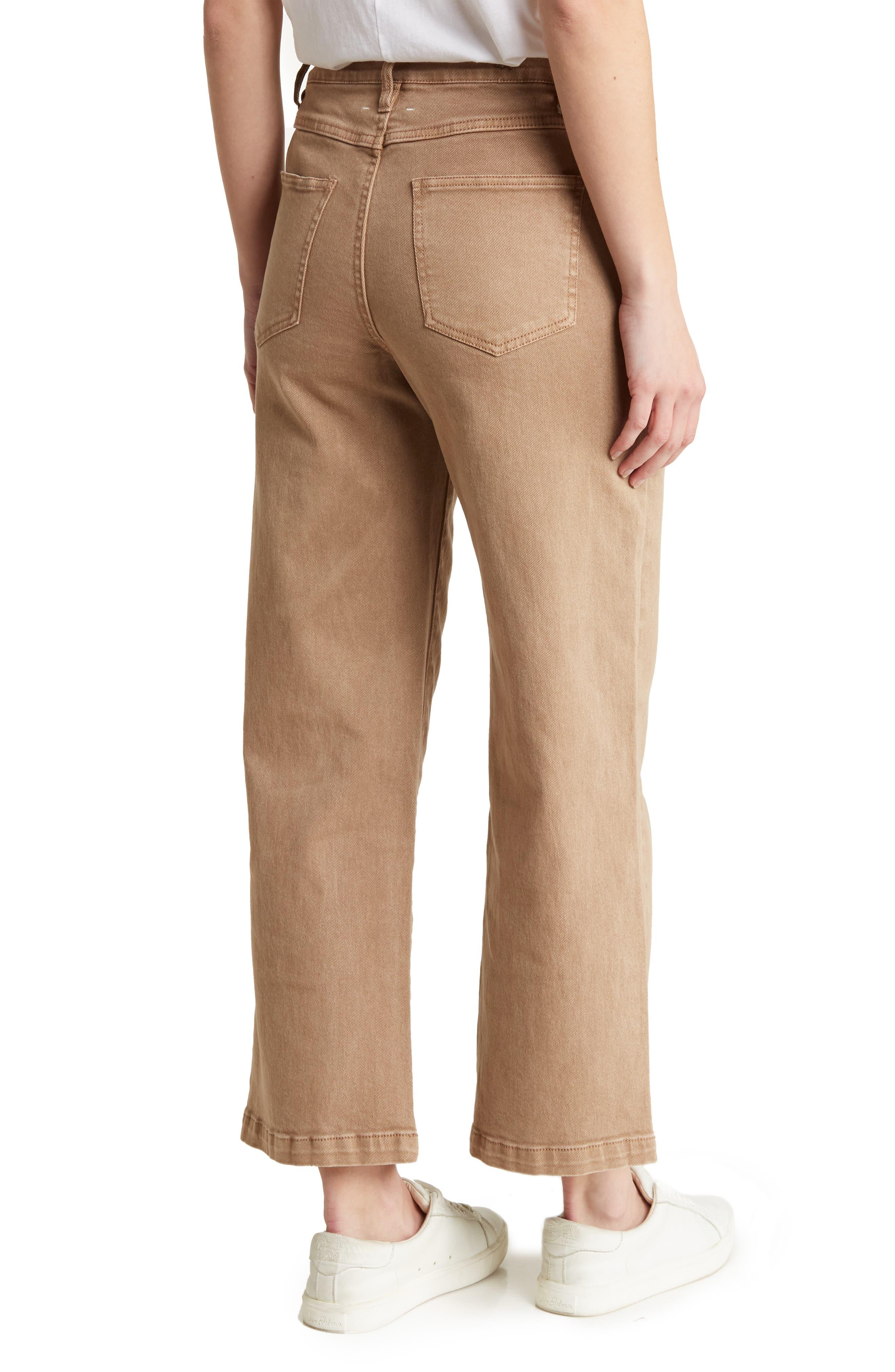 Habitual Angled Yoke Belted Jeans in Natural | Lyst