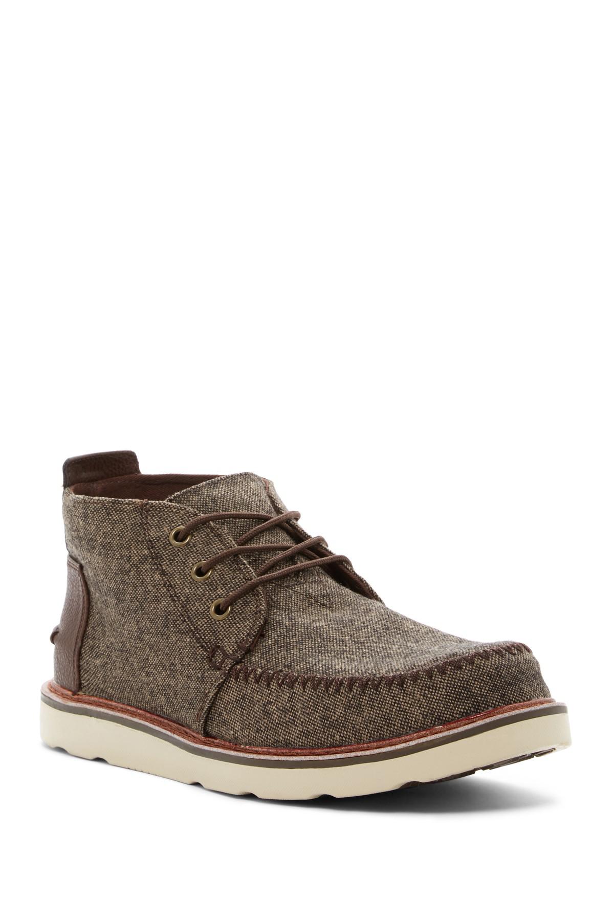 TOMS Brushed Wool Chukka Boot in Brown 