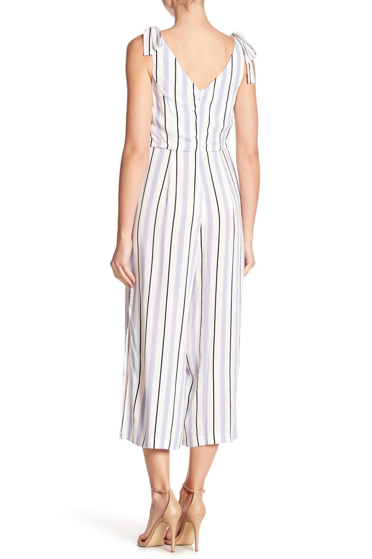 romeo and juliet couture striped jumpsuit