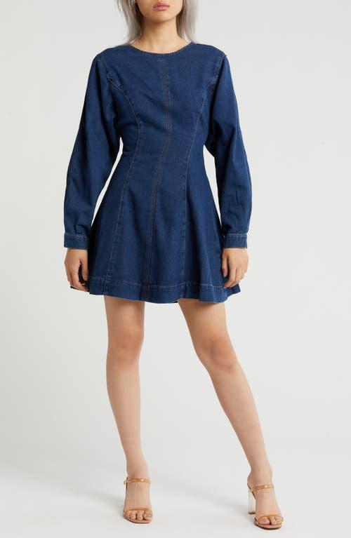 【  JEANS】 FIT & FLARE MINI INTERLOCK DRESS a5teknlppgngl3v2grso__04555.
