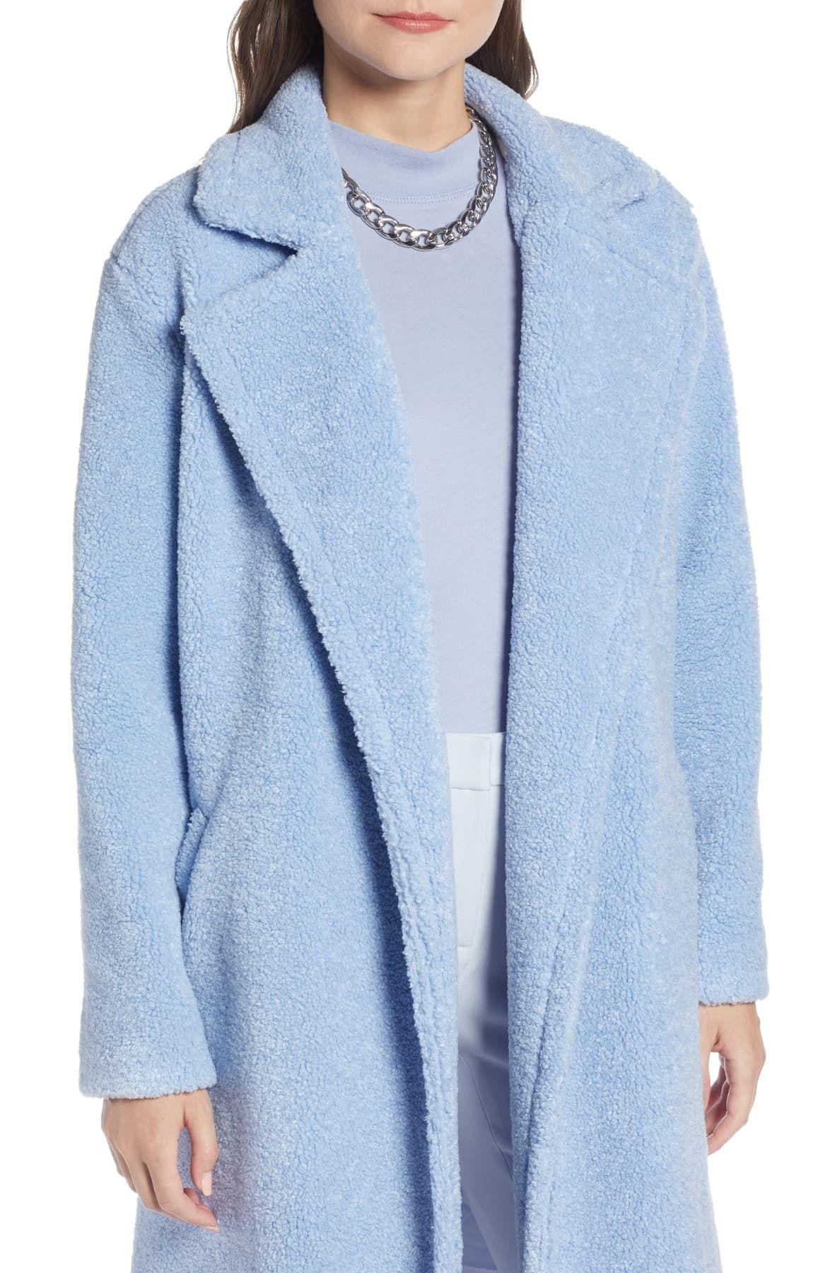 something navy fur coat