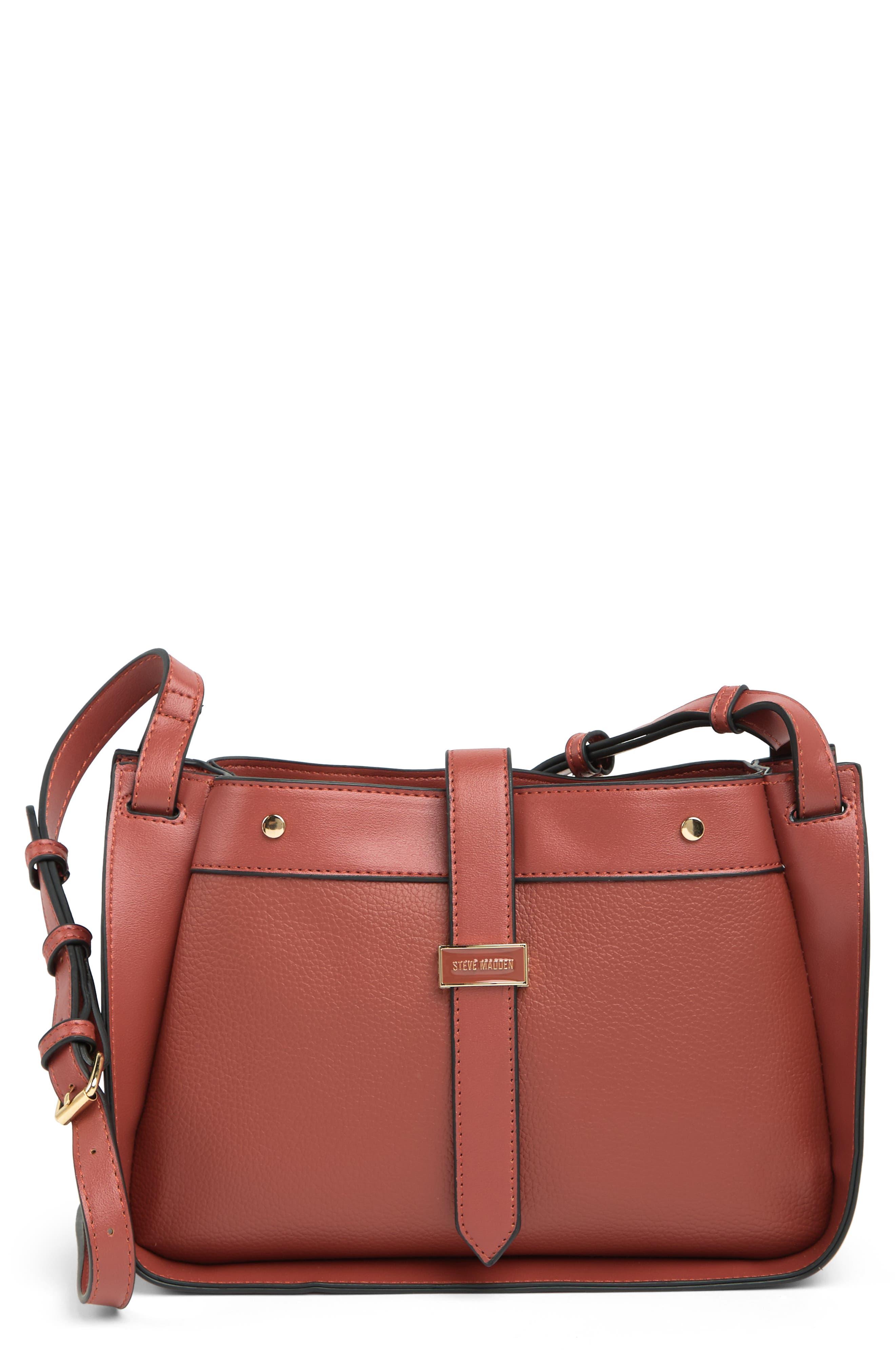 Faux Leather Crossbody Purse