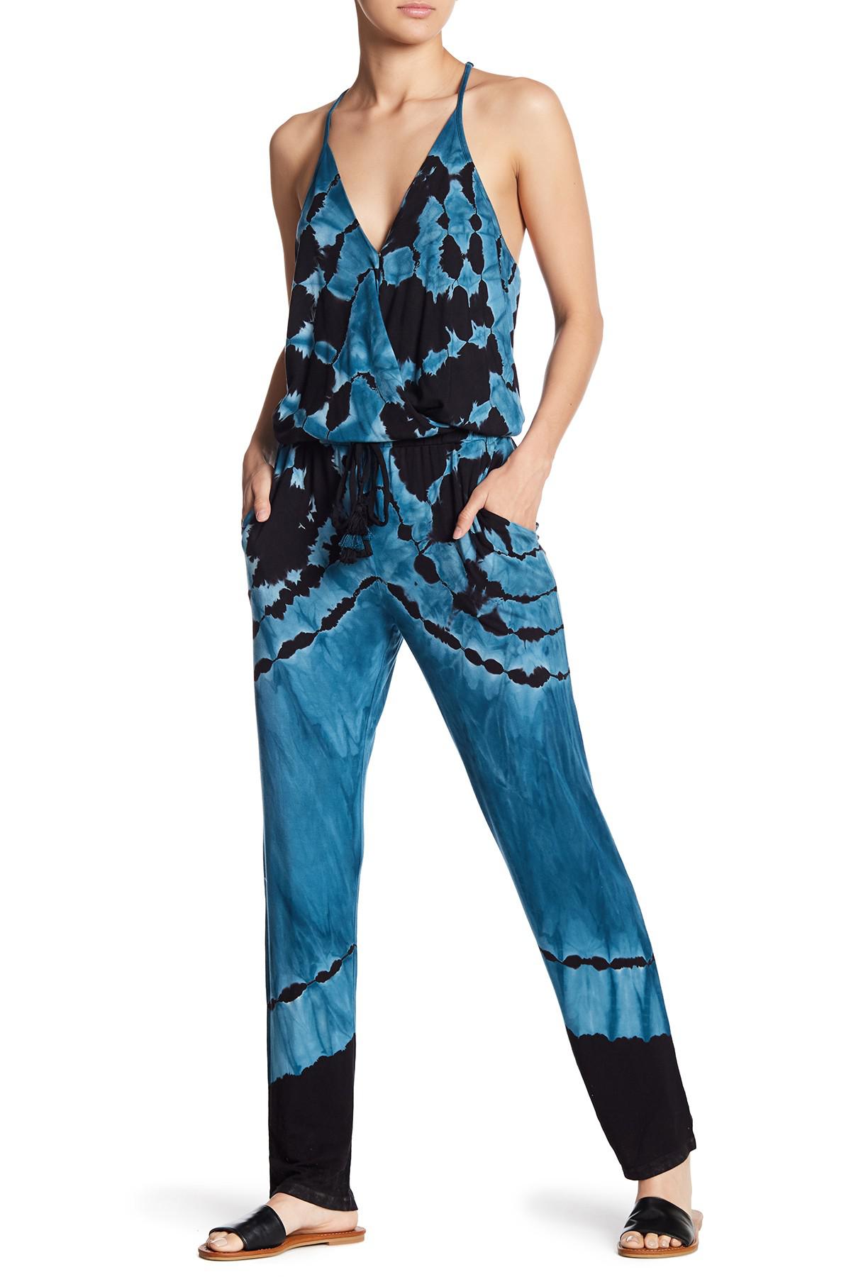 young fabulous and broke tie dye jumpsuit