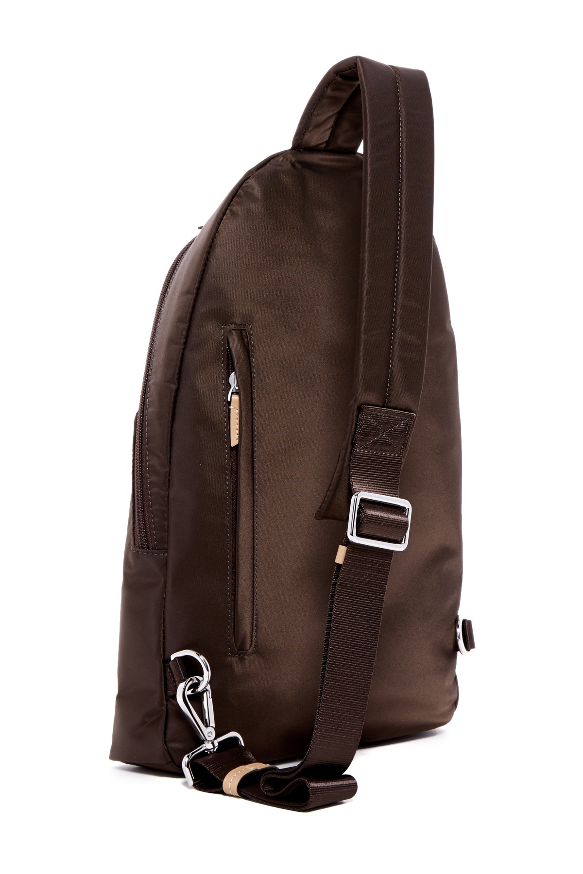 tumi luxor sling backpack in brown lyst tumi luxor sling backpack in brown lyst