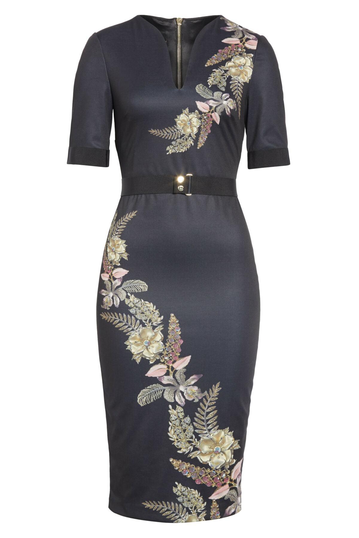 ted baker pirouette bodycon dress