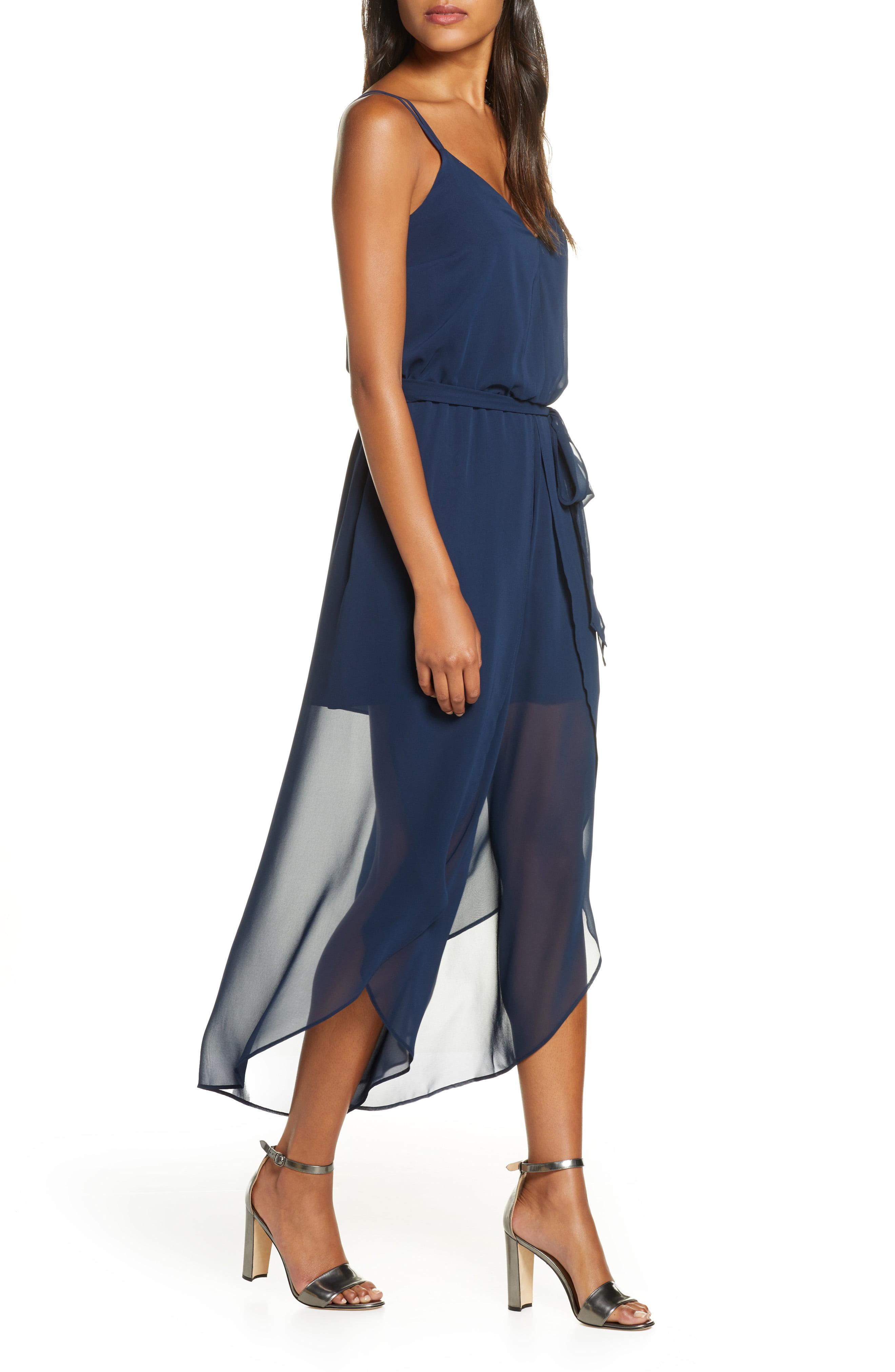 vince camuto cutaway chiffon jumpsuit
