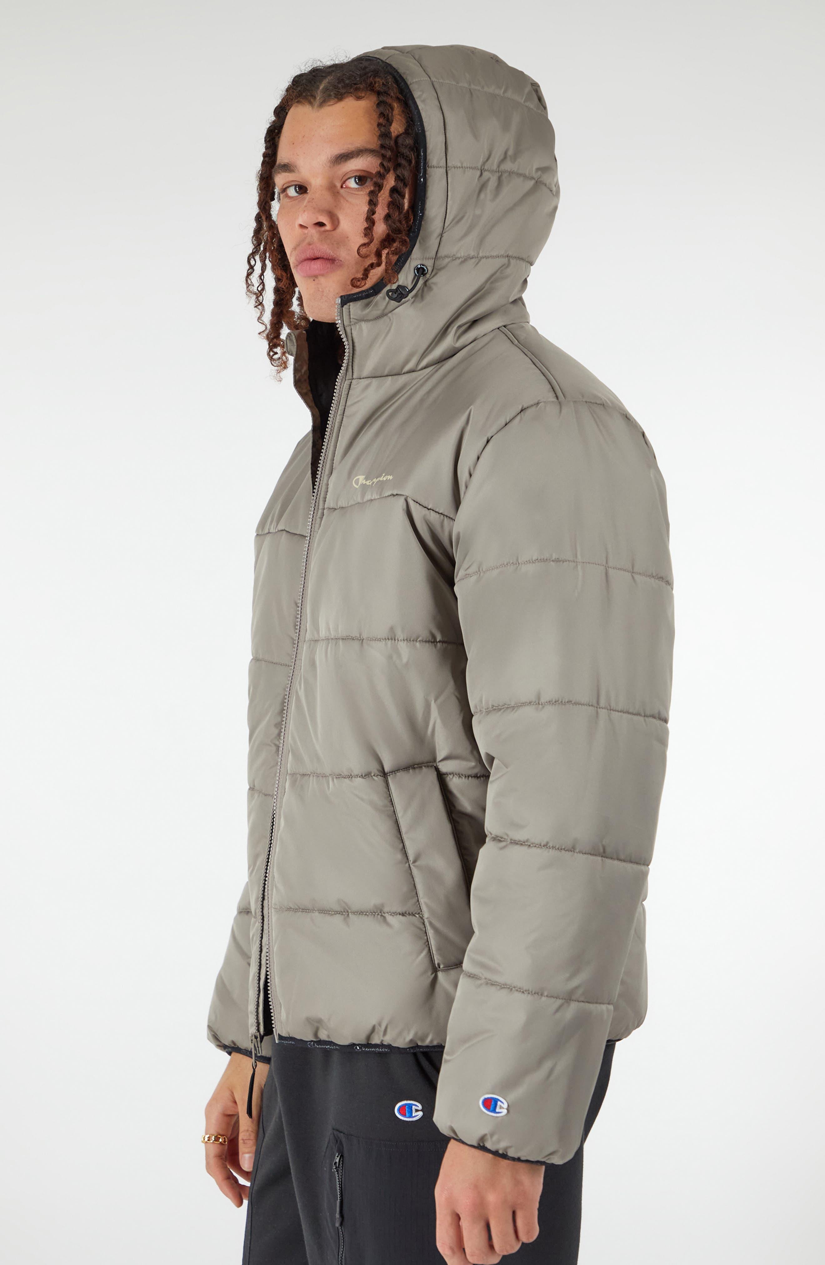 Recycled polyester puffer jacket discount