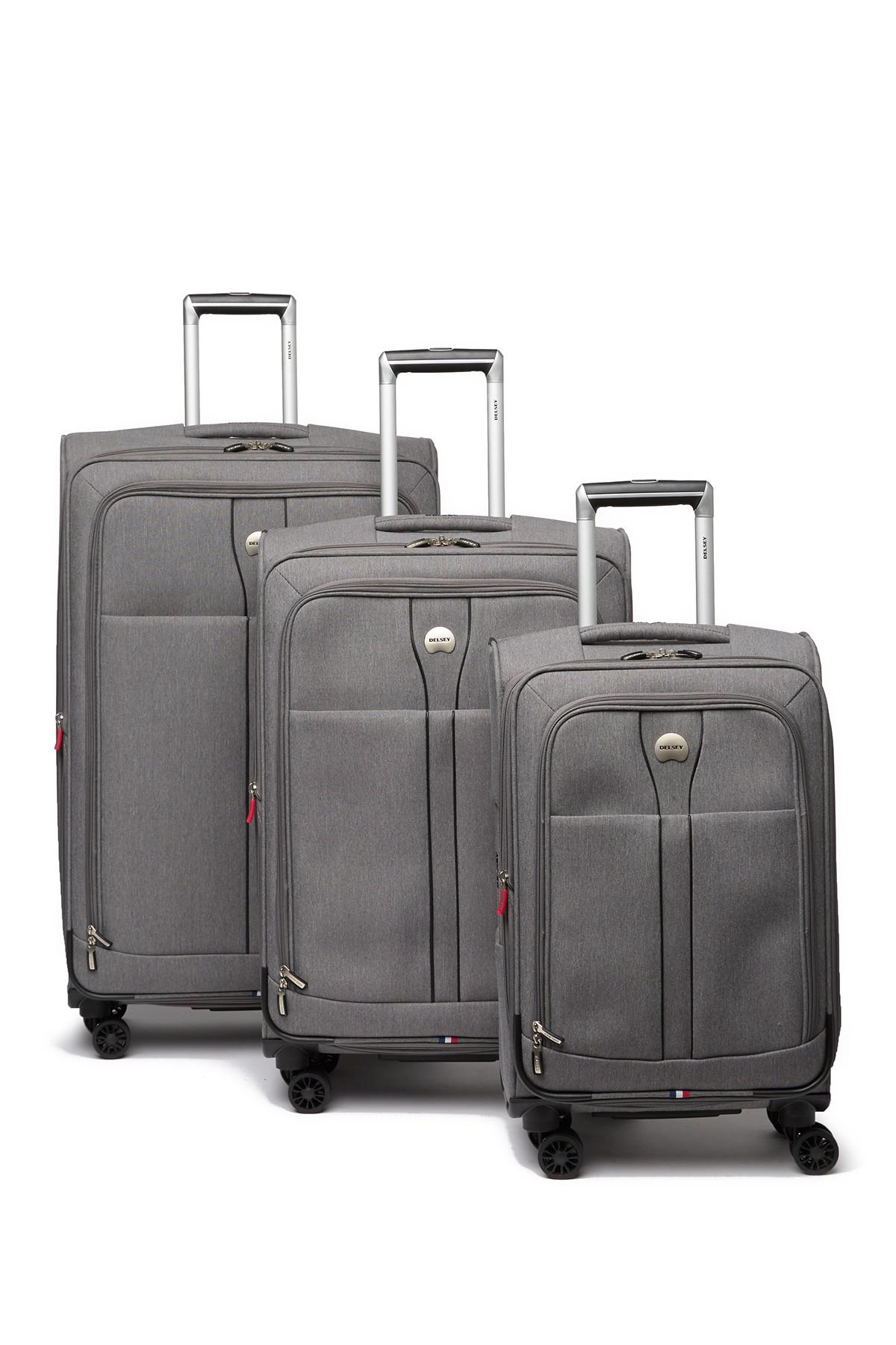 delsey gray luggage