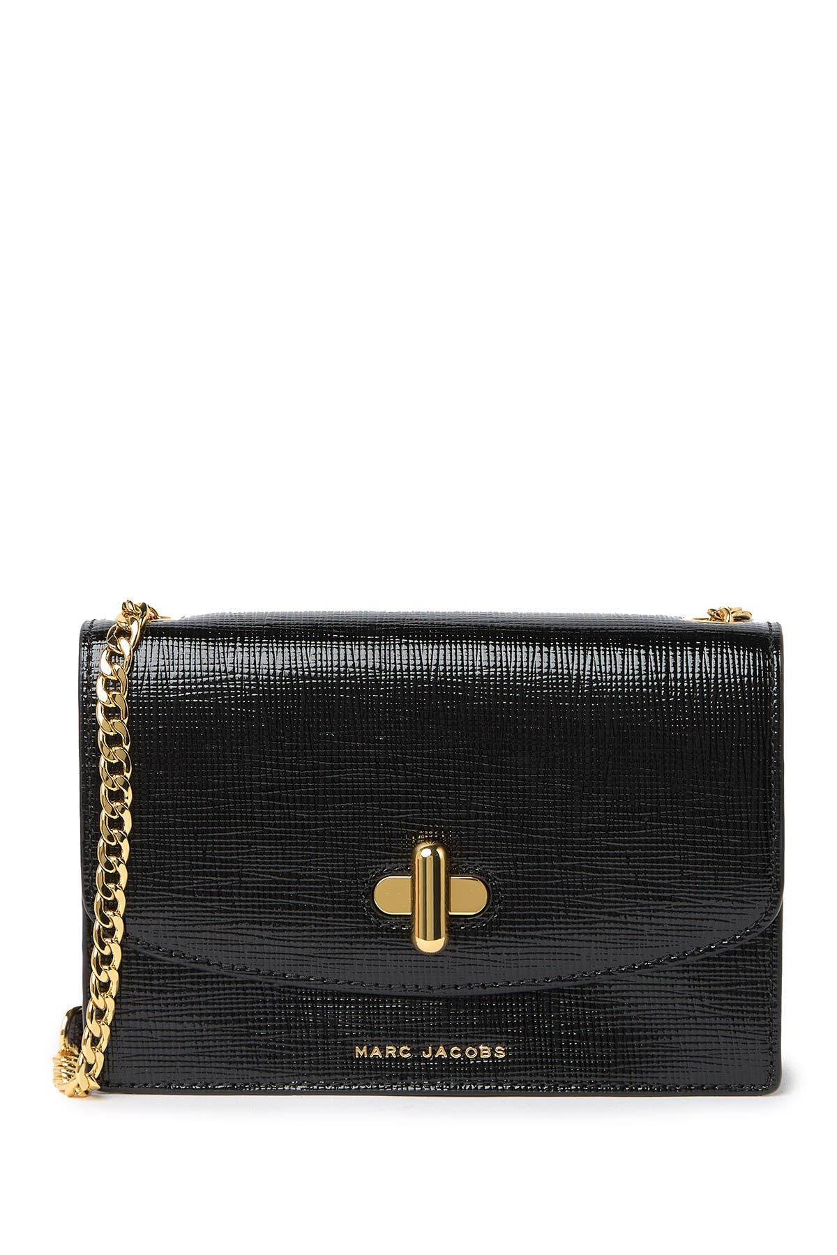 Marc Jacobs The Turnlock Crossbody In Black At Nordstrom Rack | Lyst