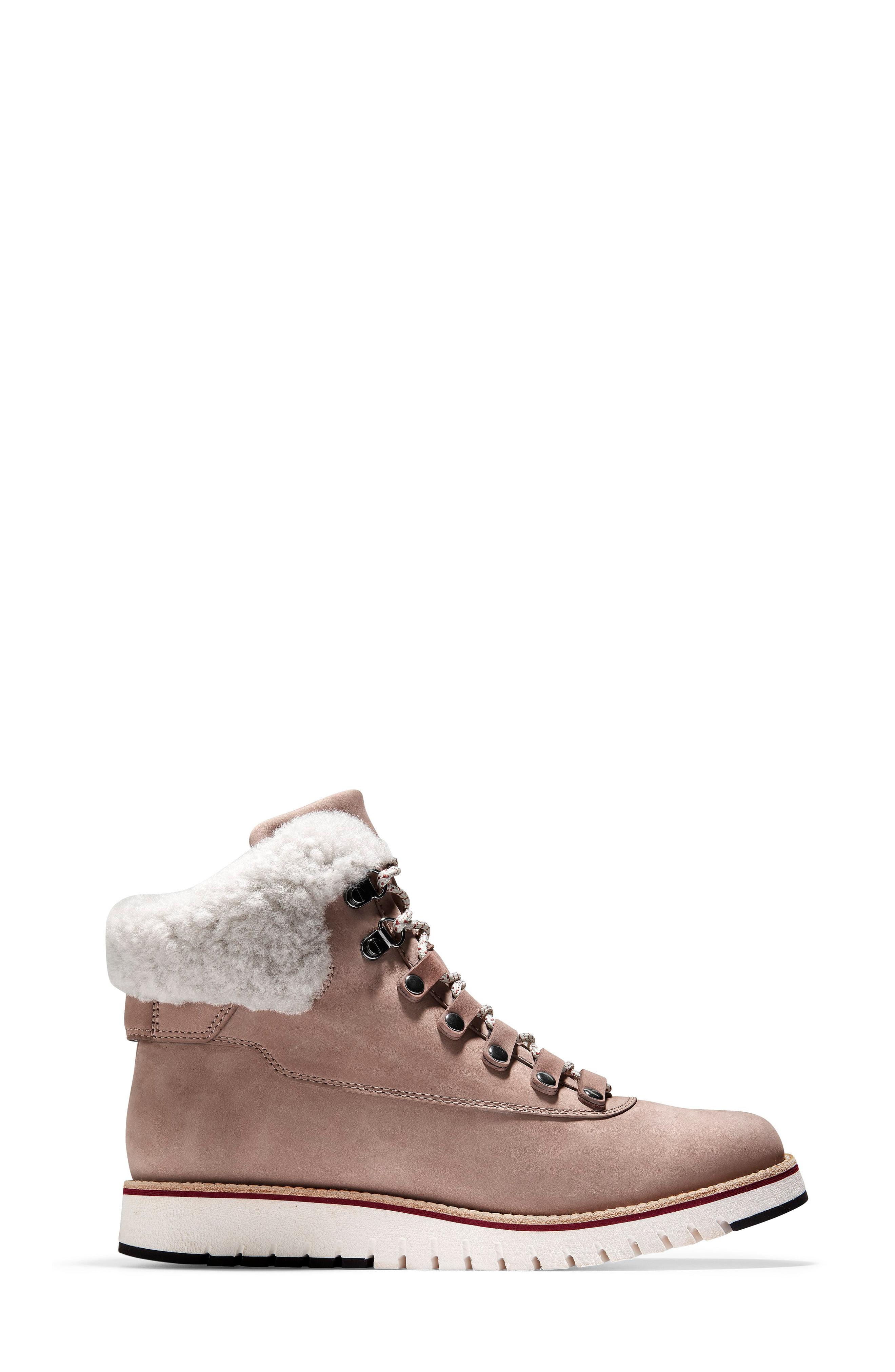 grandexpløre genuine shearling trim waterproof hiker boot cole haan