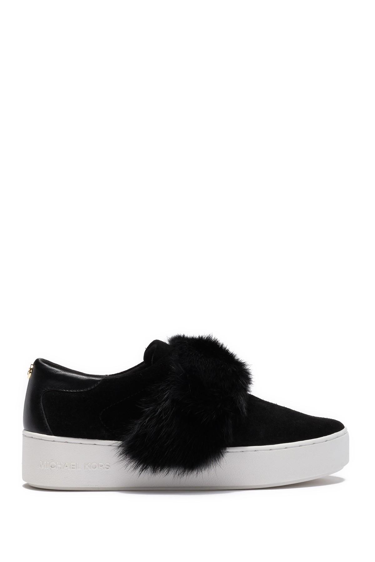 michael kors rabbit fur sneakers