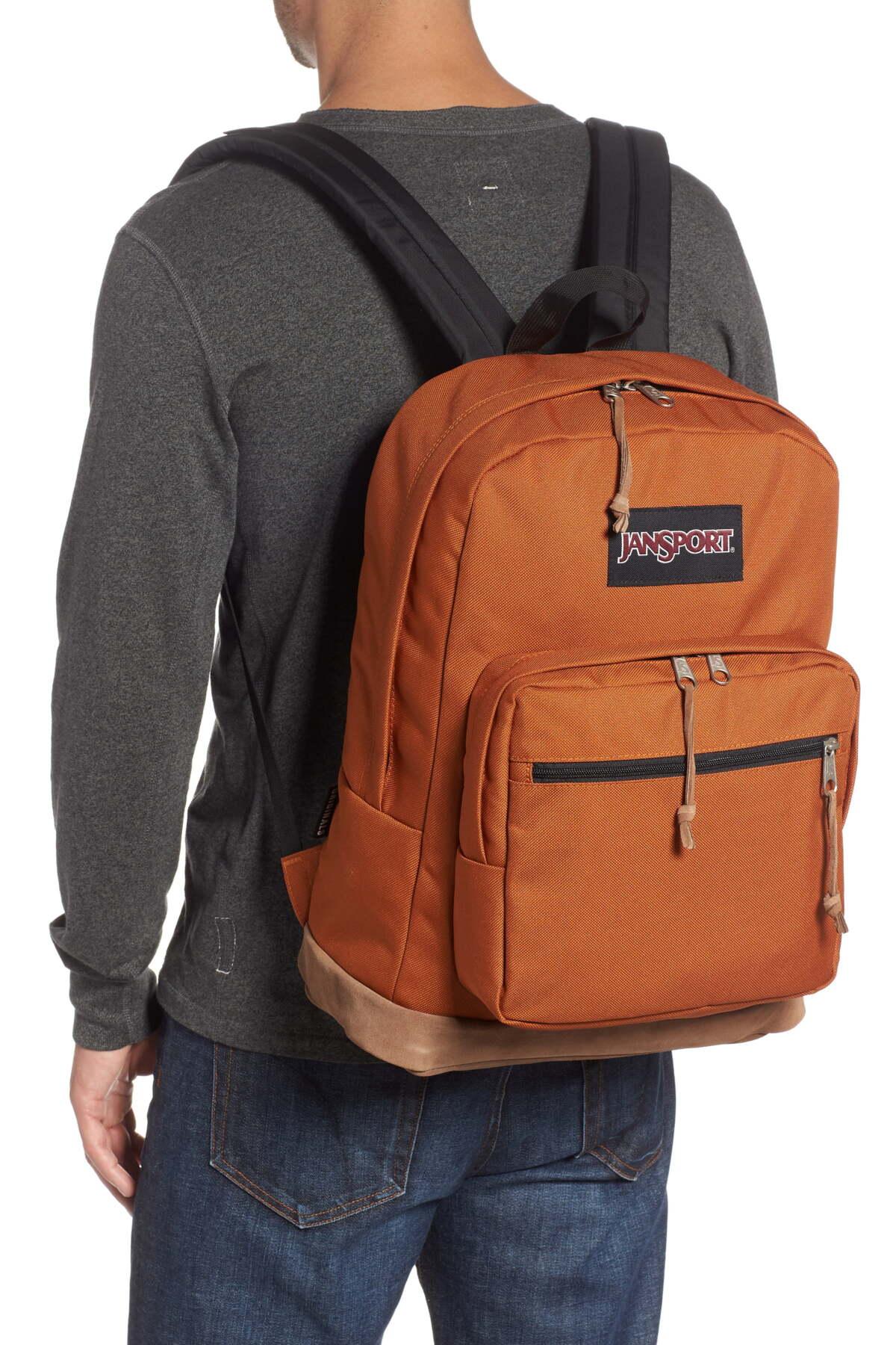 Jansport Suede Right Pack Backpack in Brown for Men - Lyst