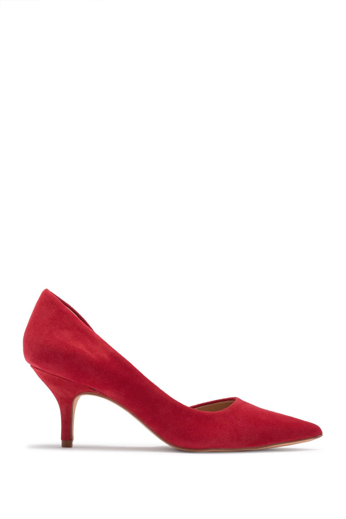 steve madden flory suede kitten heel pump