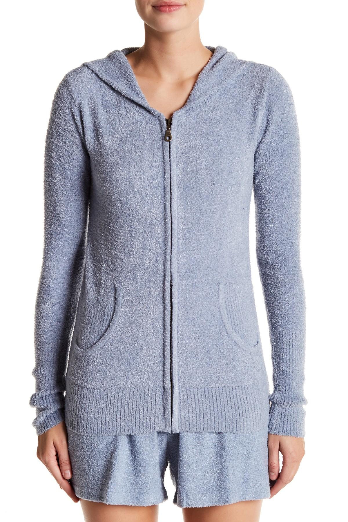 Barefoot Dreams Synthetic Cozychic Lite Hoodie in Chambray (Blue) Lyst