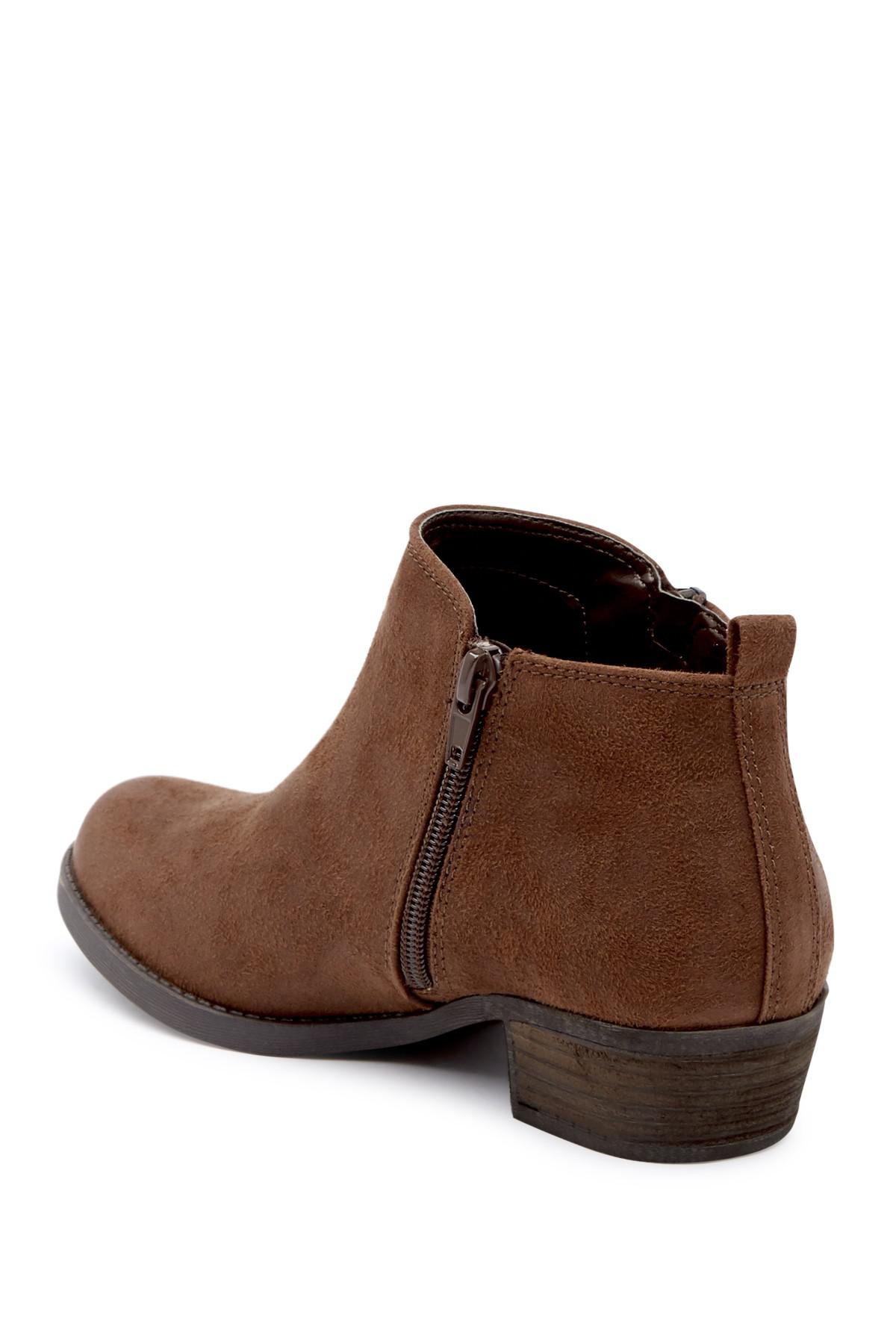 brie zip ankle bootie