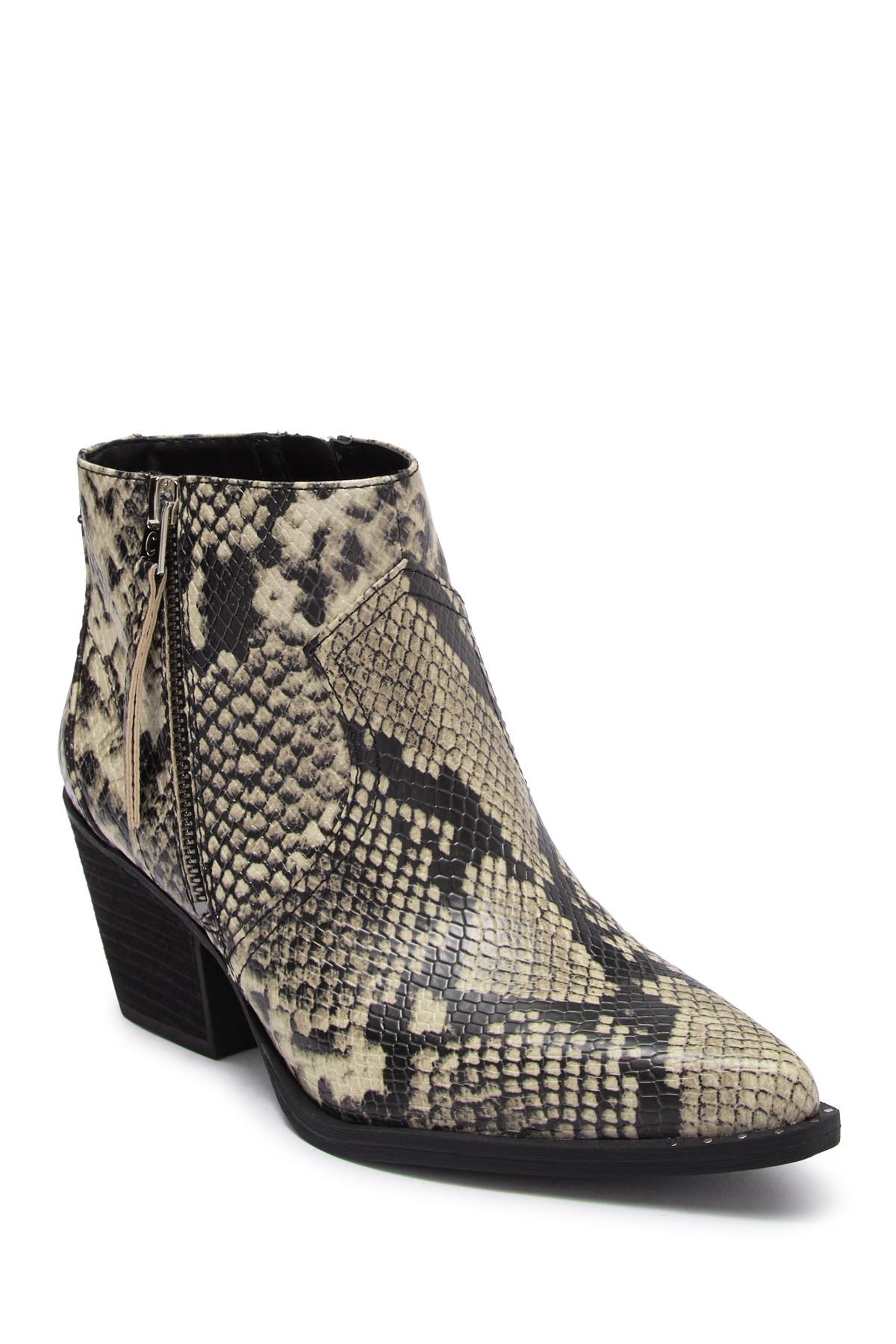 circus by sam edelman snakeskin booties