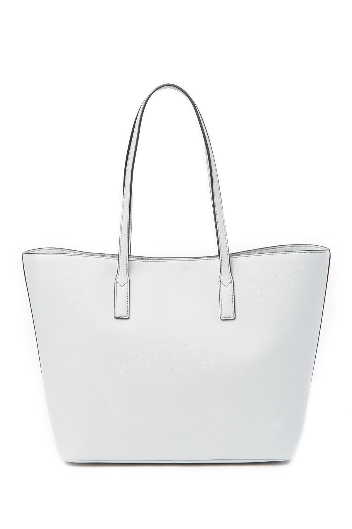 Marc Jacobs Luggage Tag Tote Bag in Light Grey (Gray) - Lyst