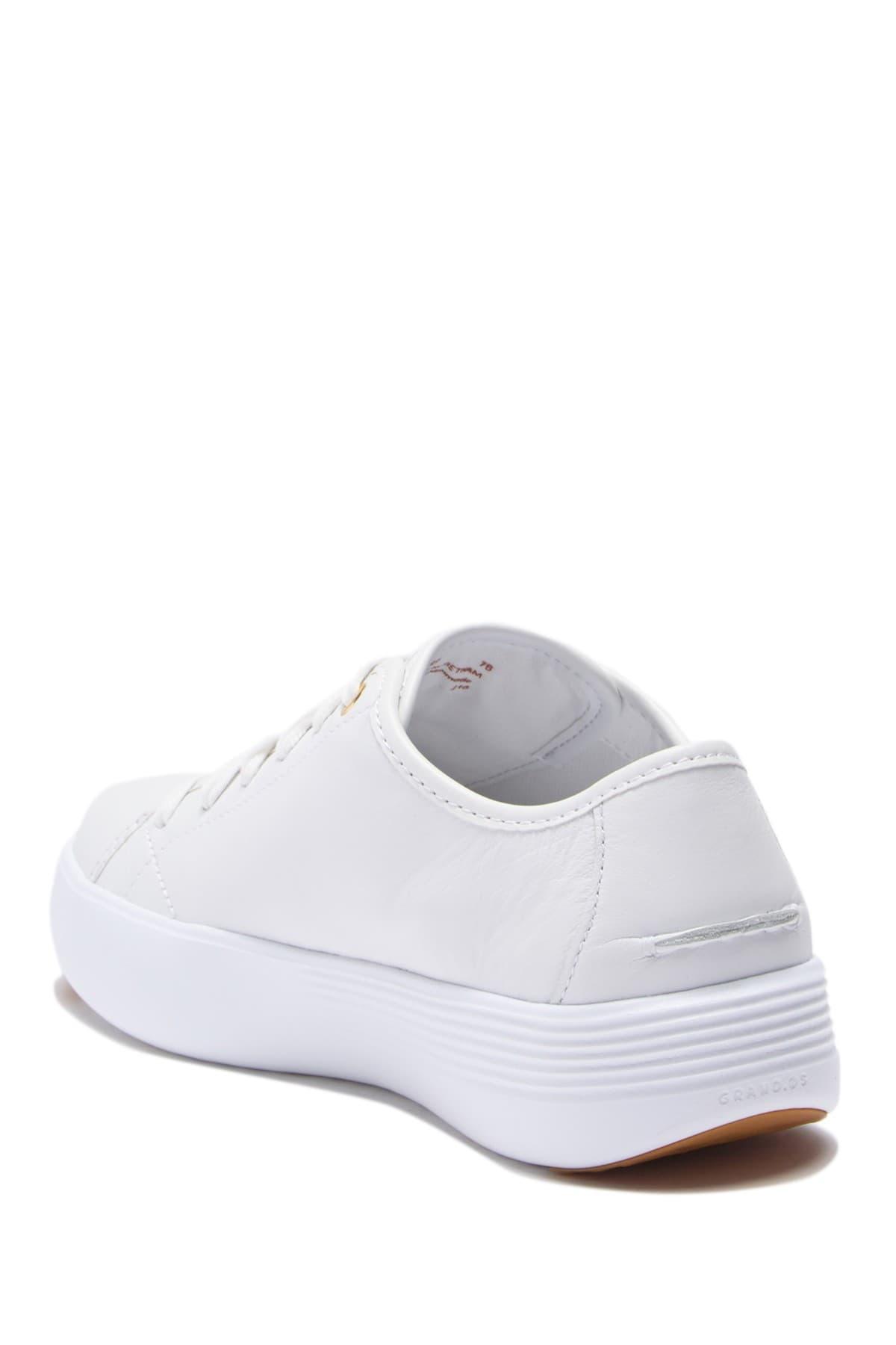 Cole Haan Grand Court Leather Platform Sneaker in White | Lyst