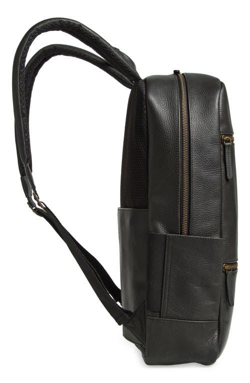 Johnston Murphy Pebble Leather Backpack in Black for Men Lyst