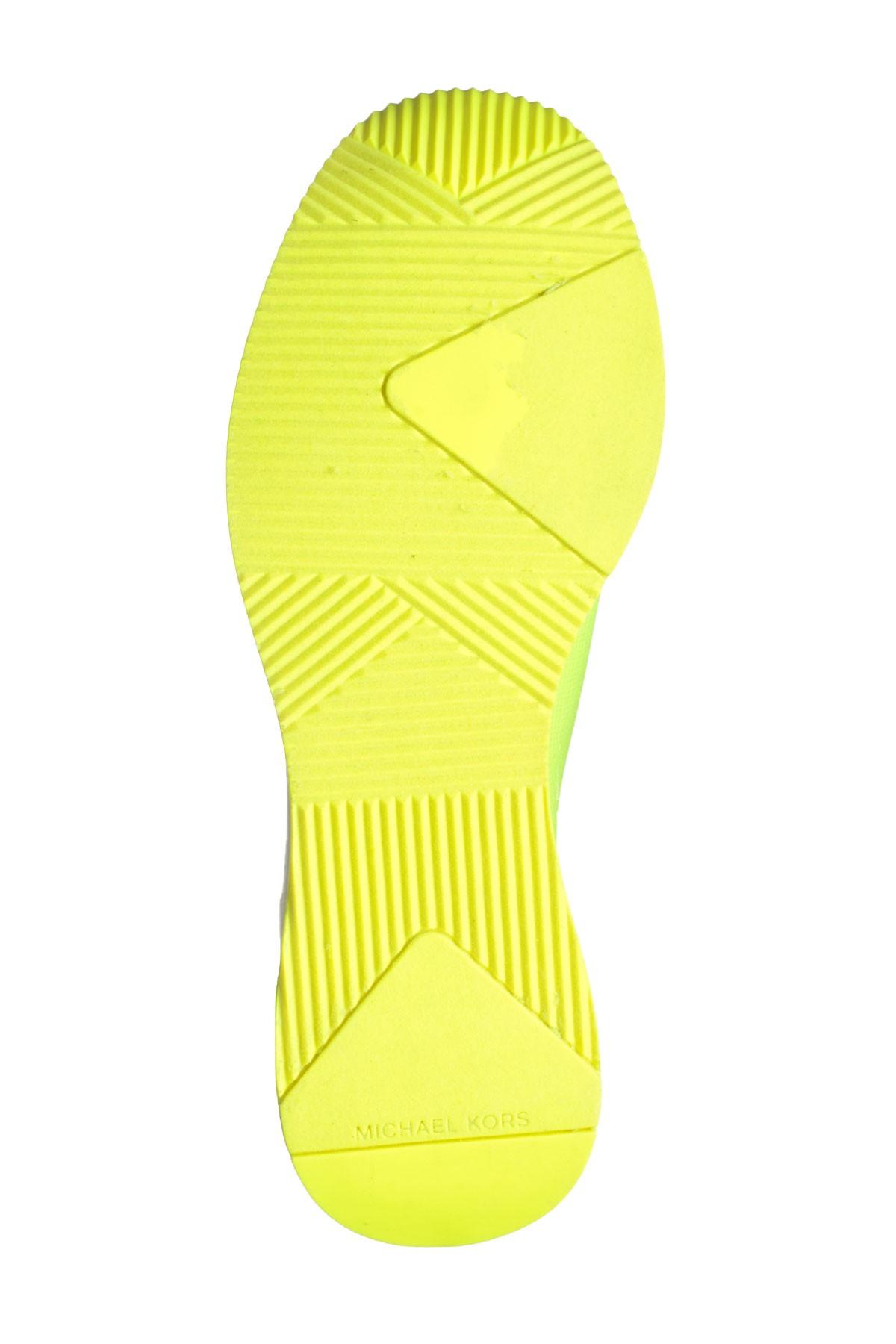 Michael Kors Skyler Extreme Neon Stretch-knit Sock Sneaker in Yellow | Lyst