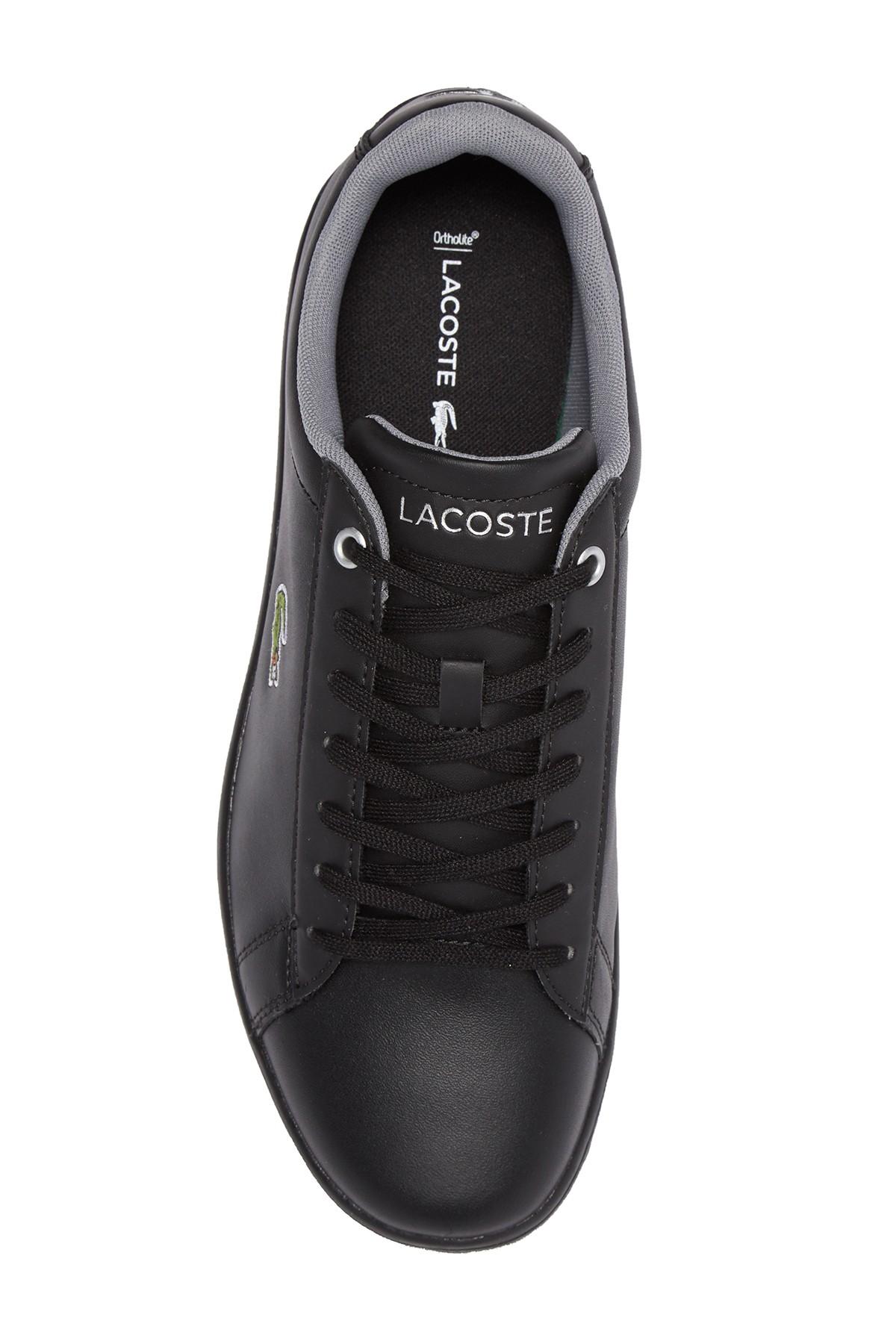 Lacoste Hydez Leather Sneaker in Black 