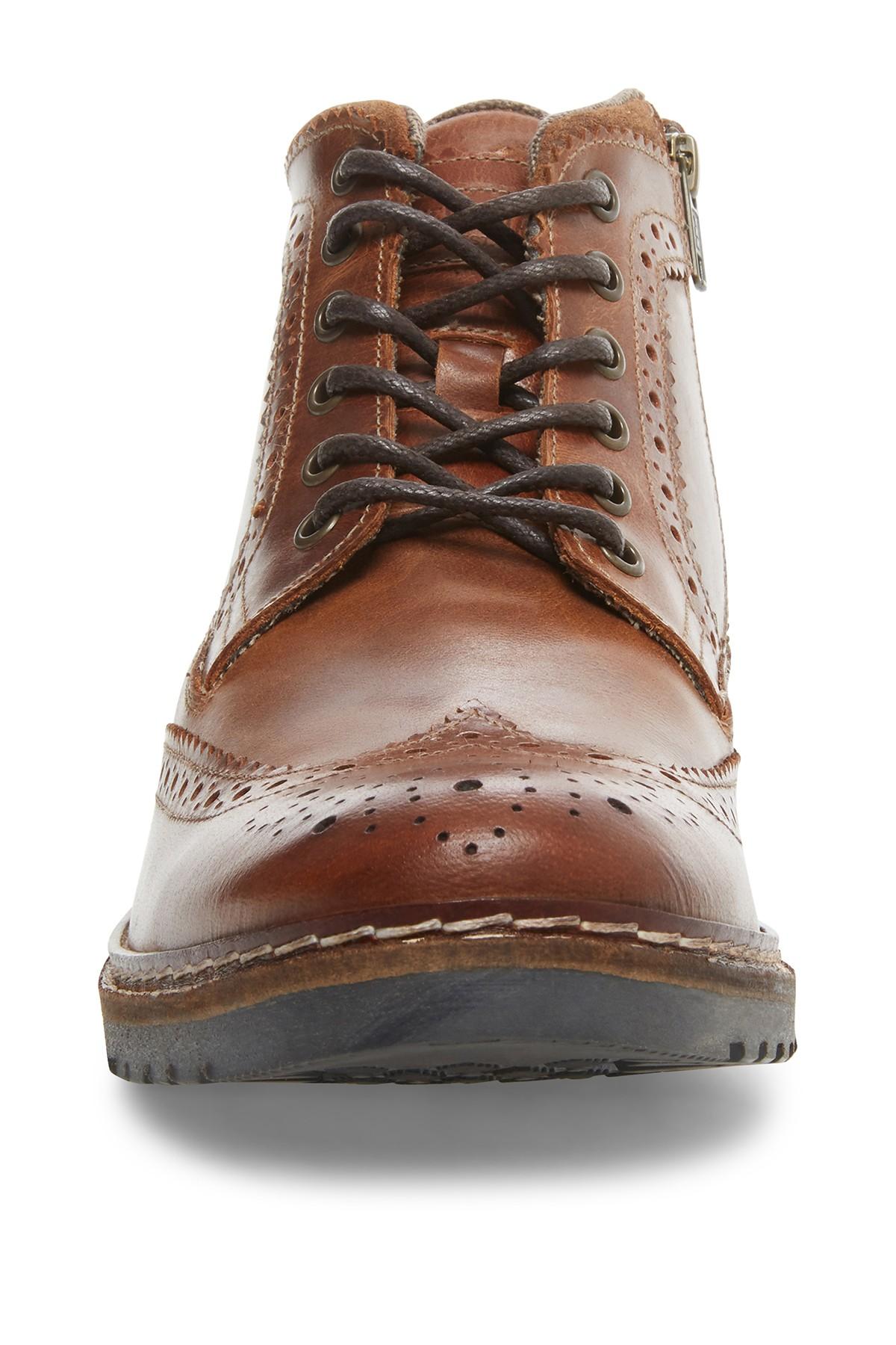 steve madden gastonn wingtip boot