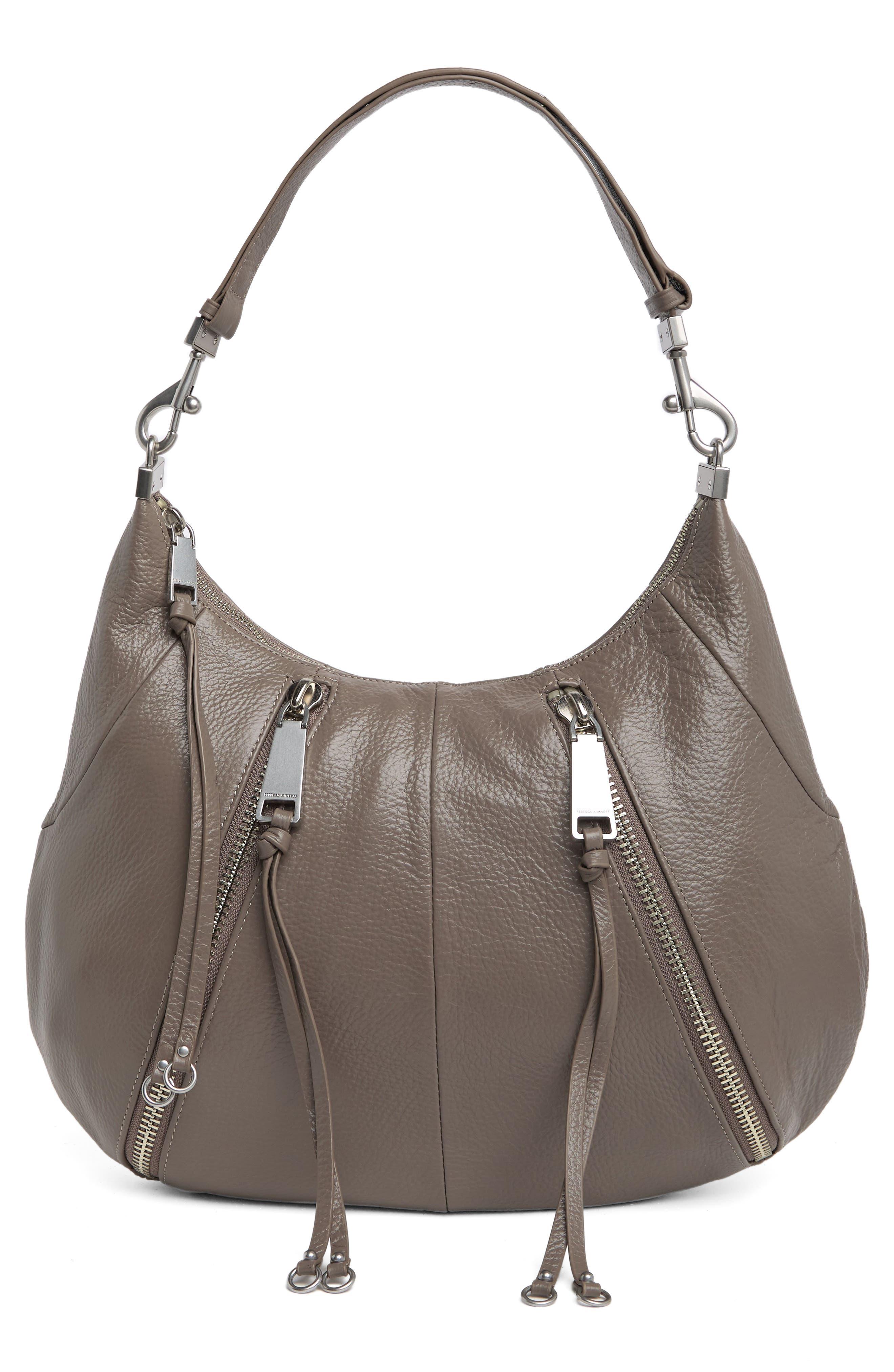 Rebecca Minkoff Mab Croissant Hobo Bag in Gray Lyst