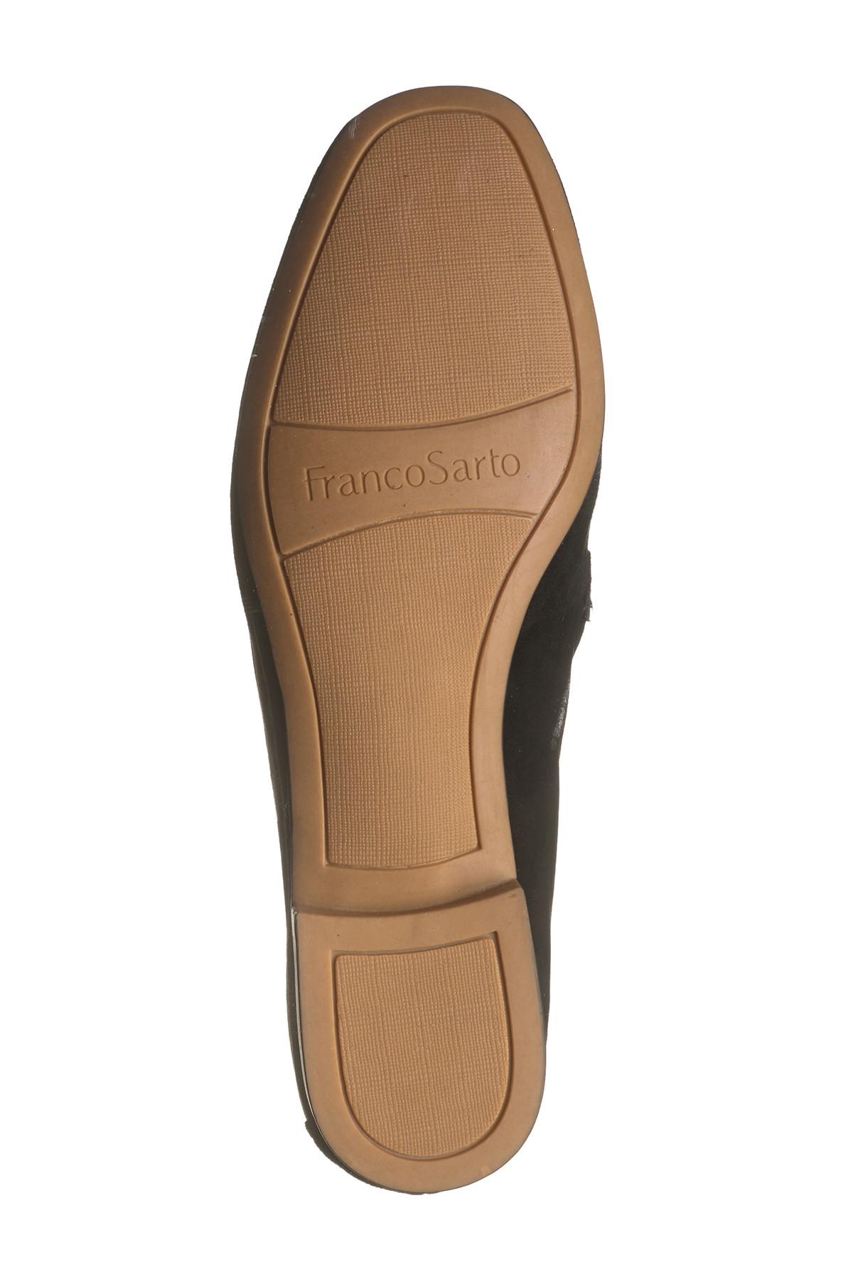 franco sarto dana suede chain loafer