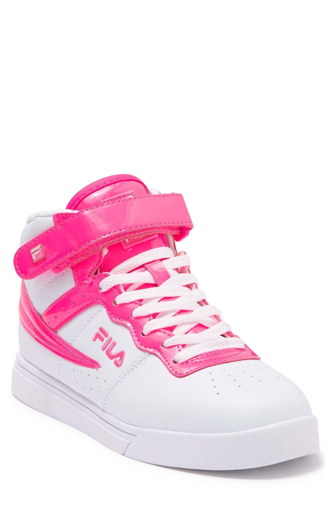 Fila Vulc 13 Anodized High Top Sneaker In Wht/kopk/kopk At Nordstrom Rack  in Pink | Lyst