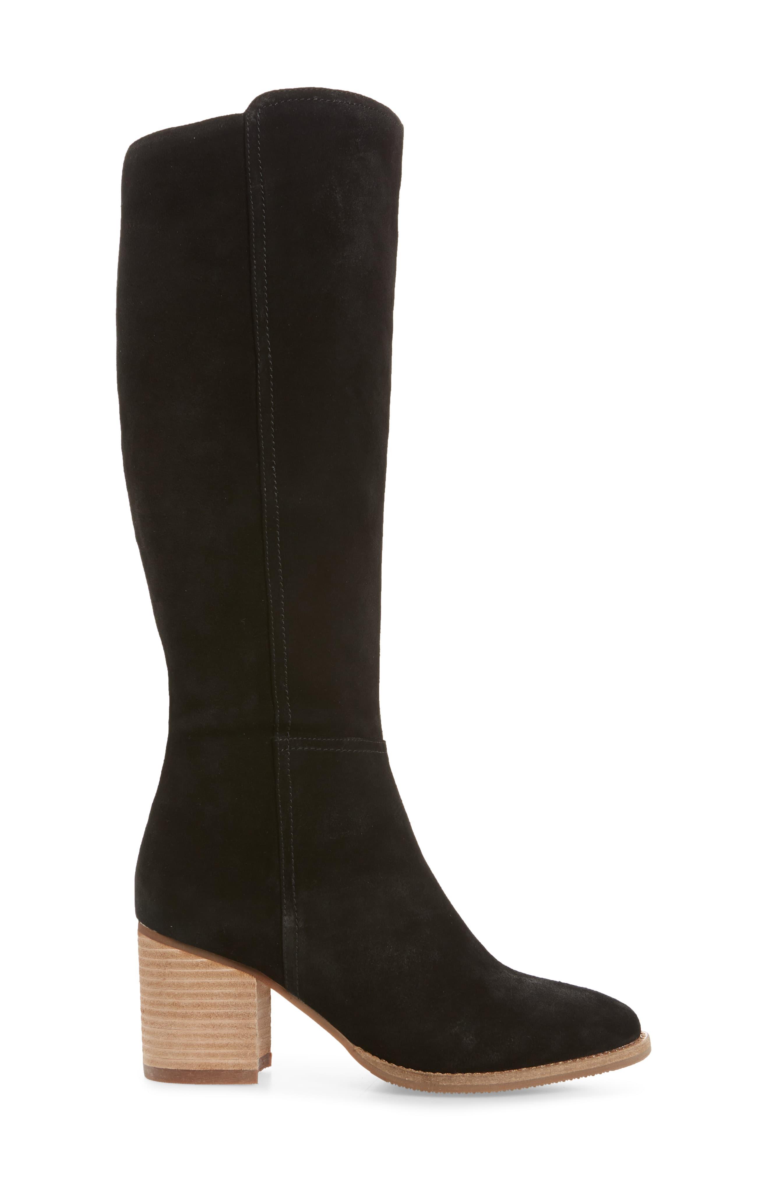 Blondo Suede Noreen Waterproof Knee High Boot in Black - Lyst