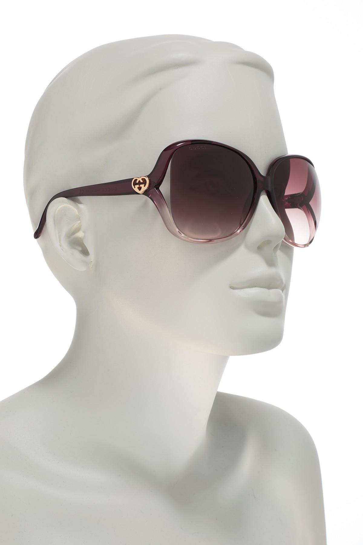 Gucci 60mm Oversized Square Sunglasses 