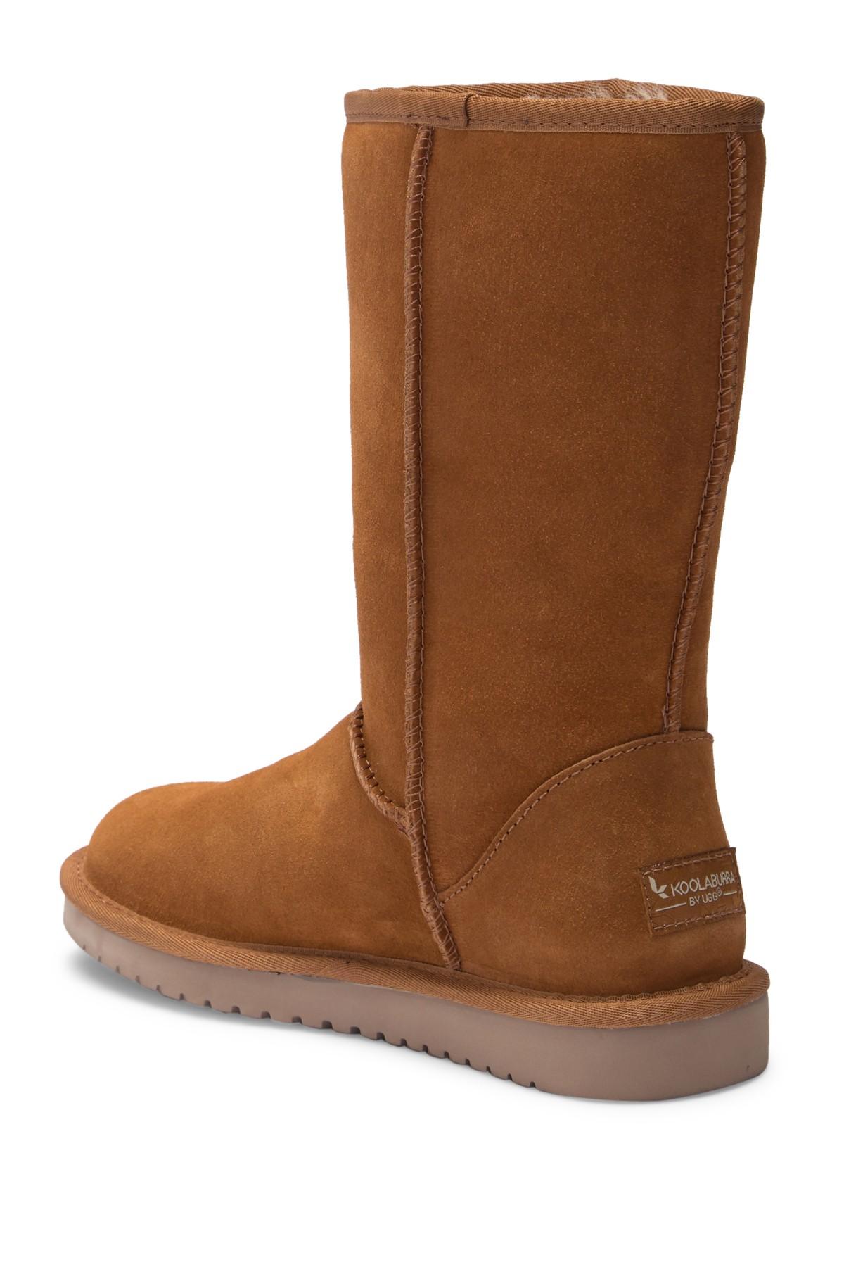 ugg simmens genuine shearling lined waterproof leather boot