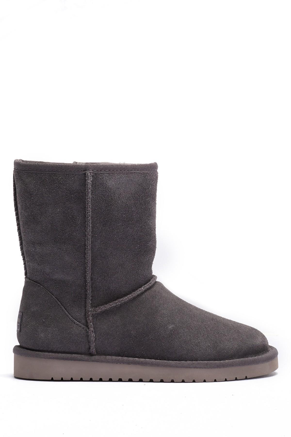 UGG Classic Short Genuine Shearling & Faux Fur Lined Boot - Wide Width ...