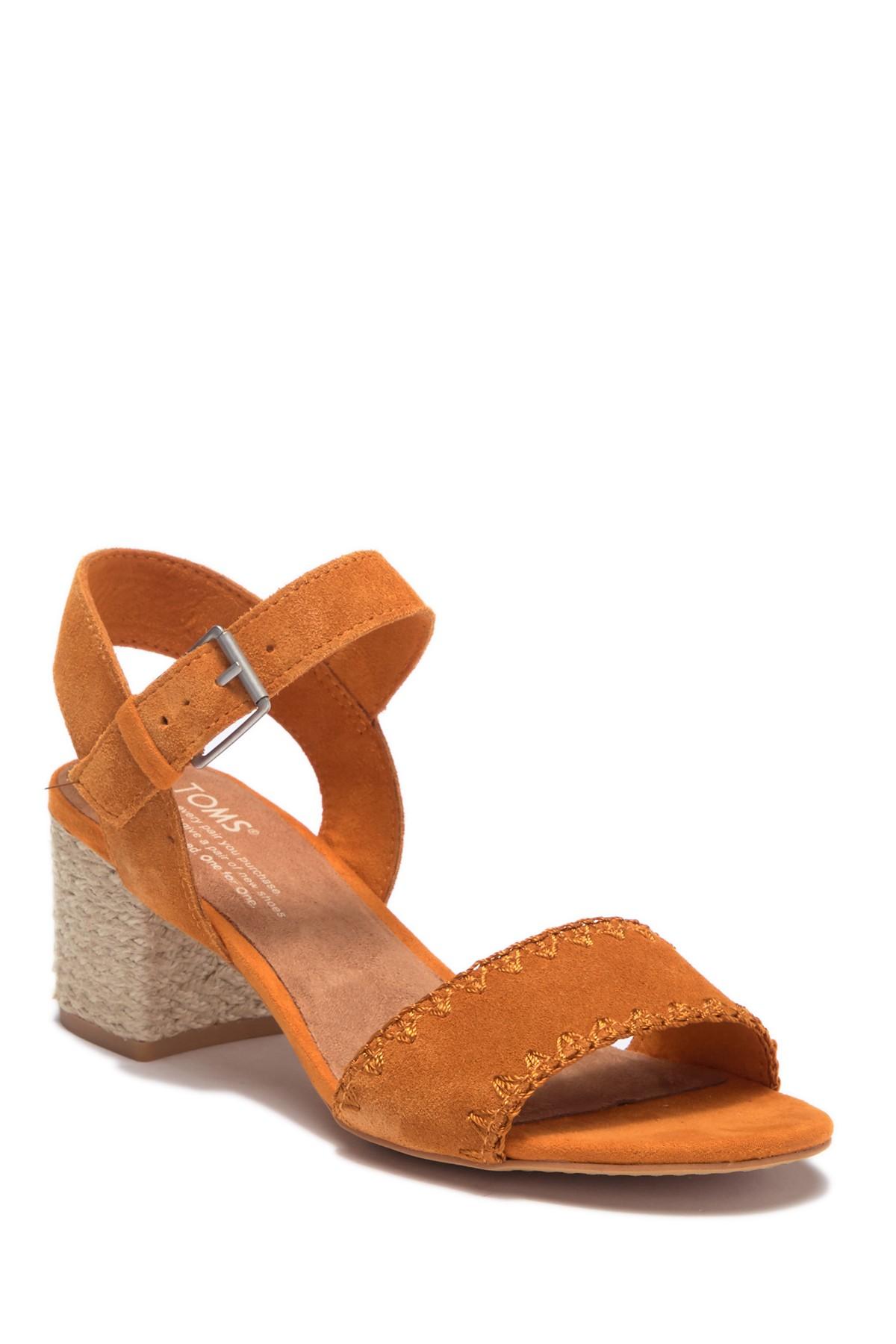 toms rosa block heel sandal