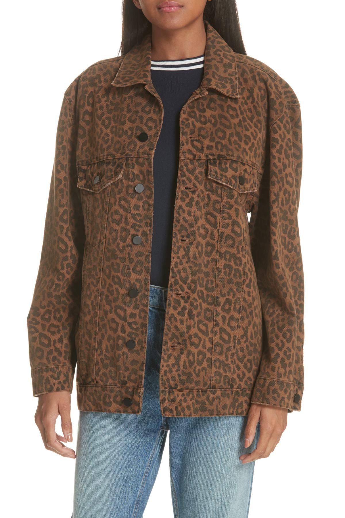 alexander wang leopard jacket
