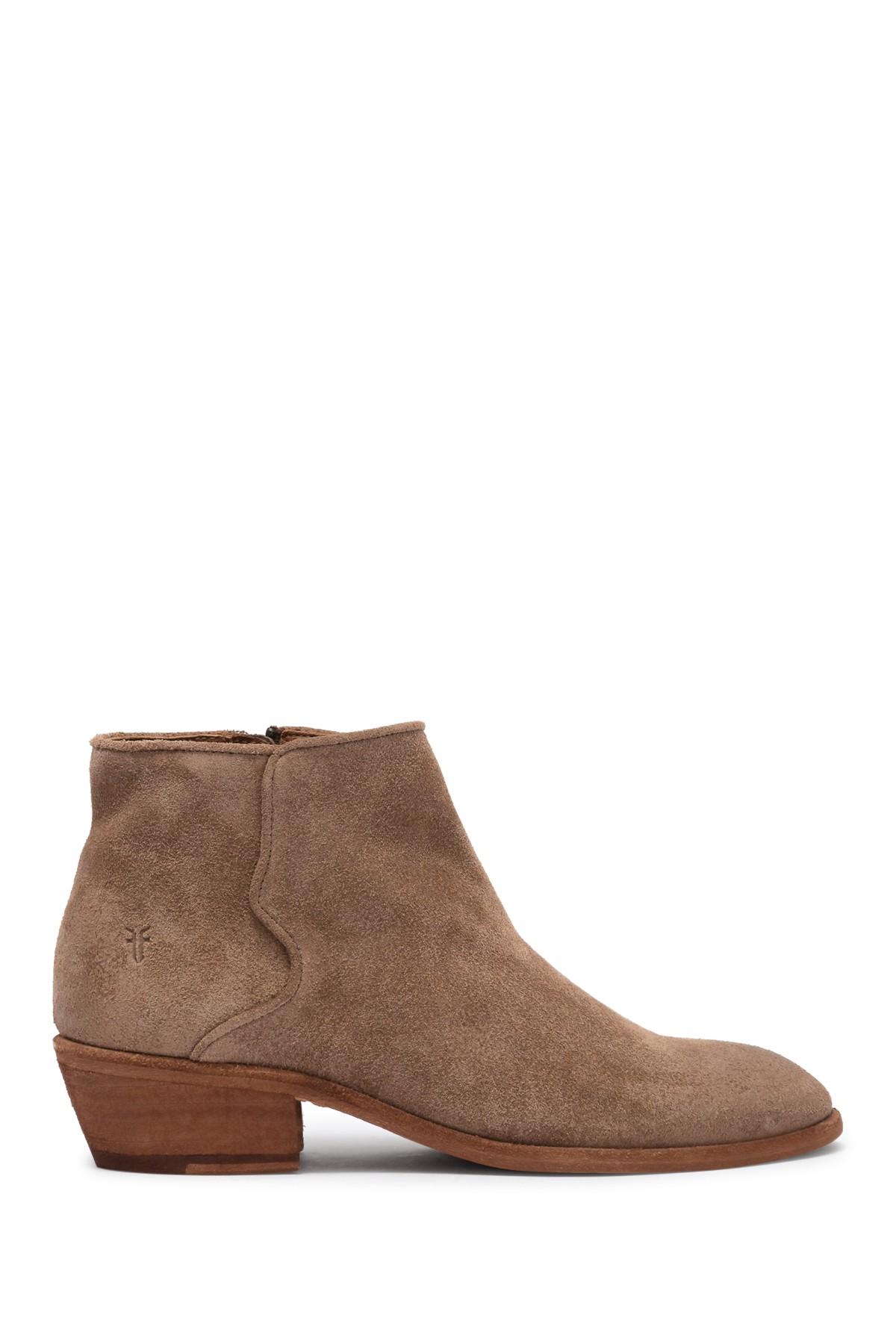 frye carson piping bootie reviews